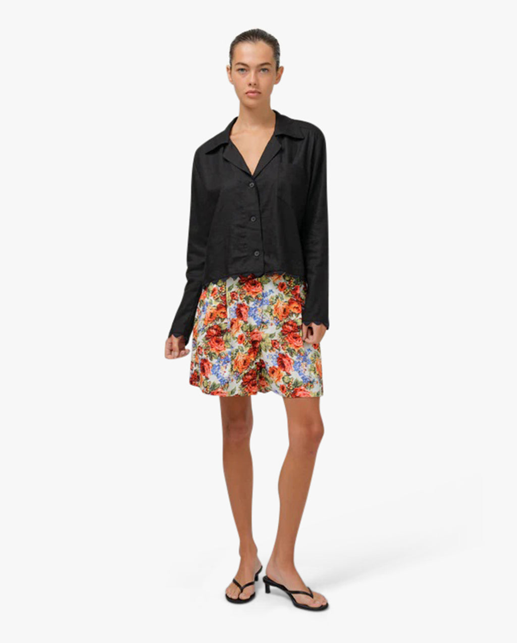 Rosalie Top With Scallop Edge