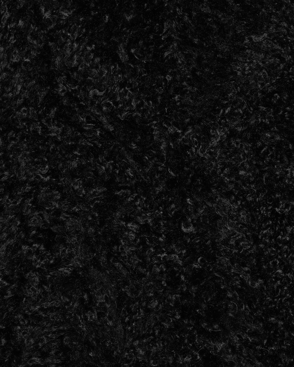 Faux Fur Belted Jacket Black