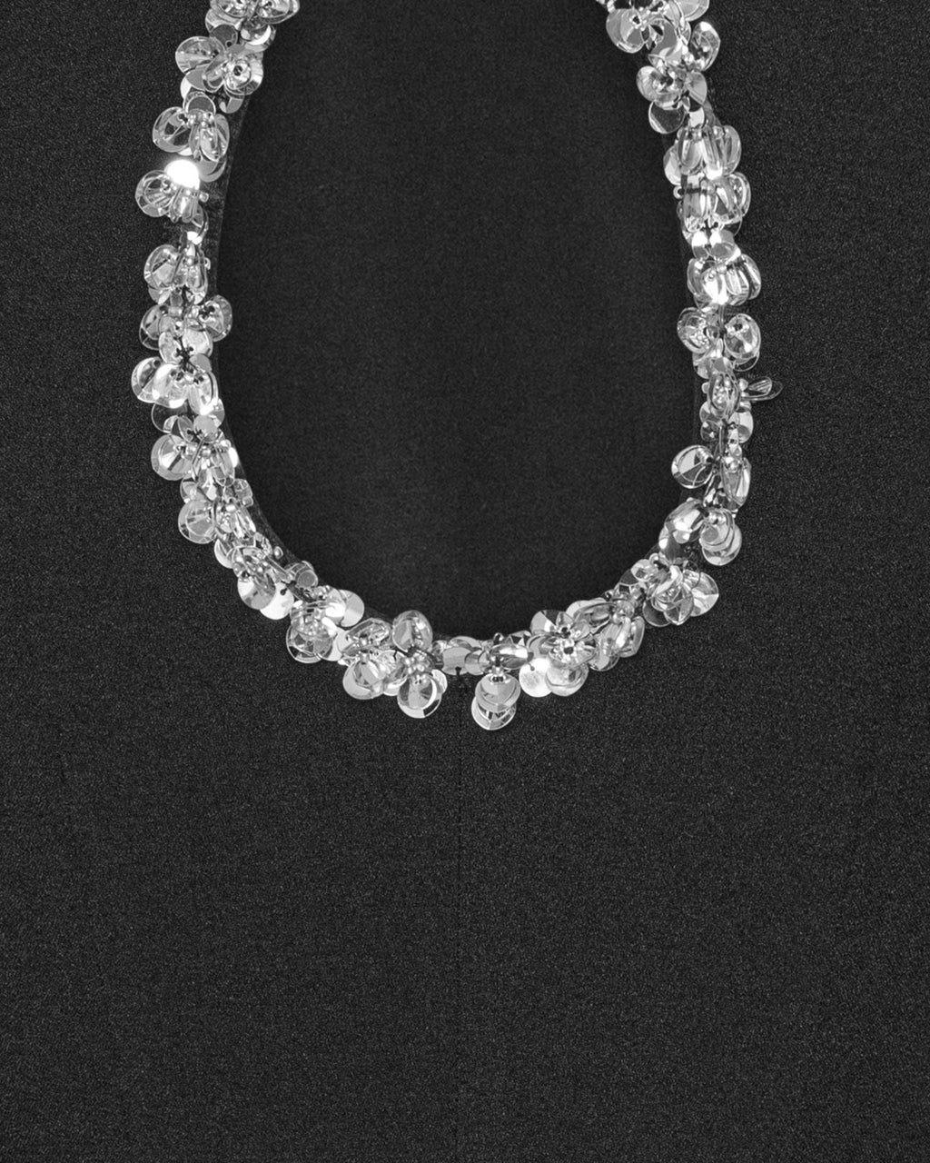 Crepe Mini Dress Black