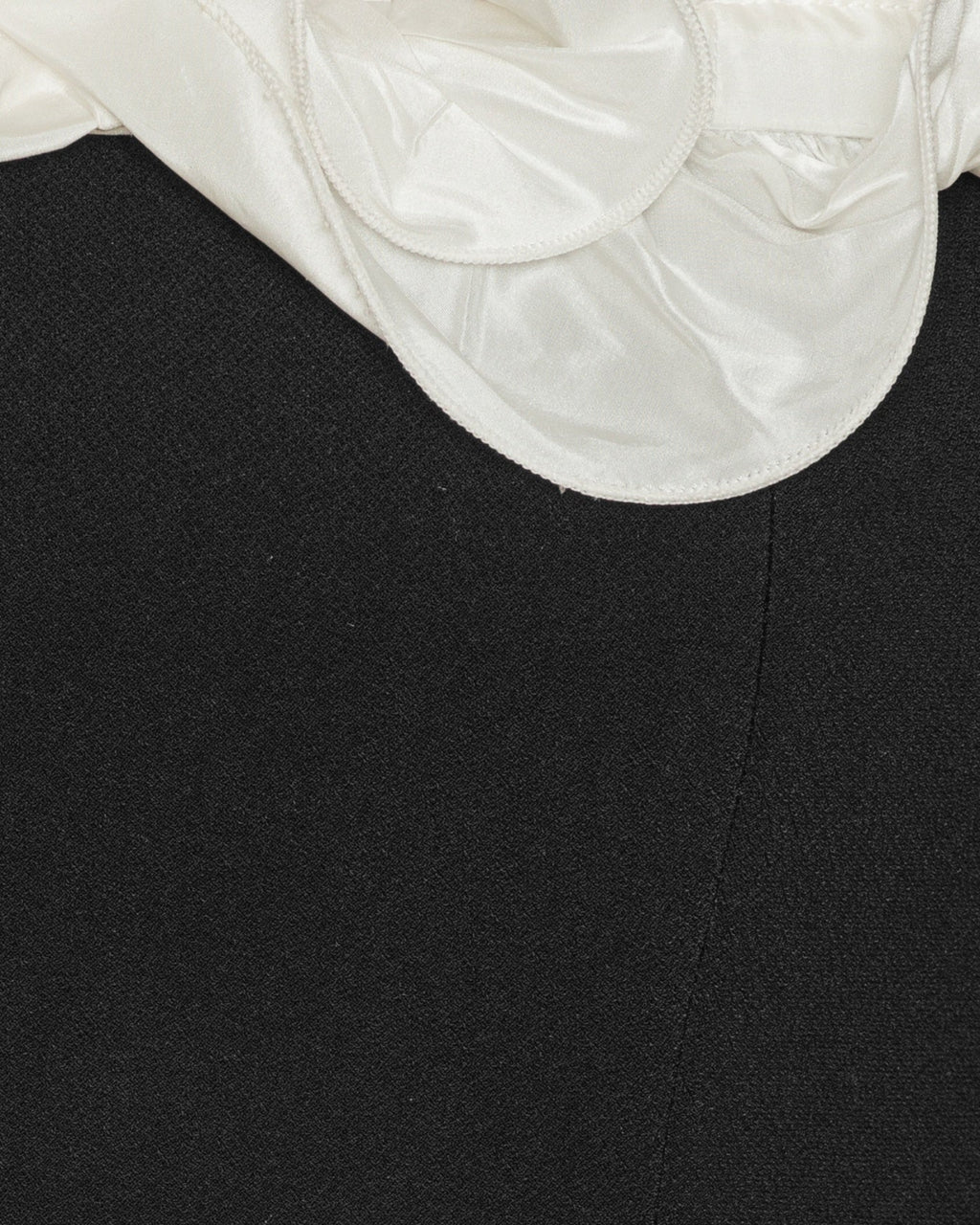 Mini Ruffle Dress Black White