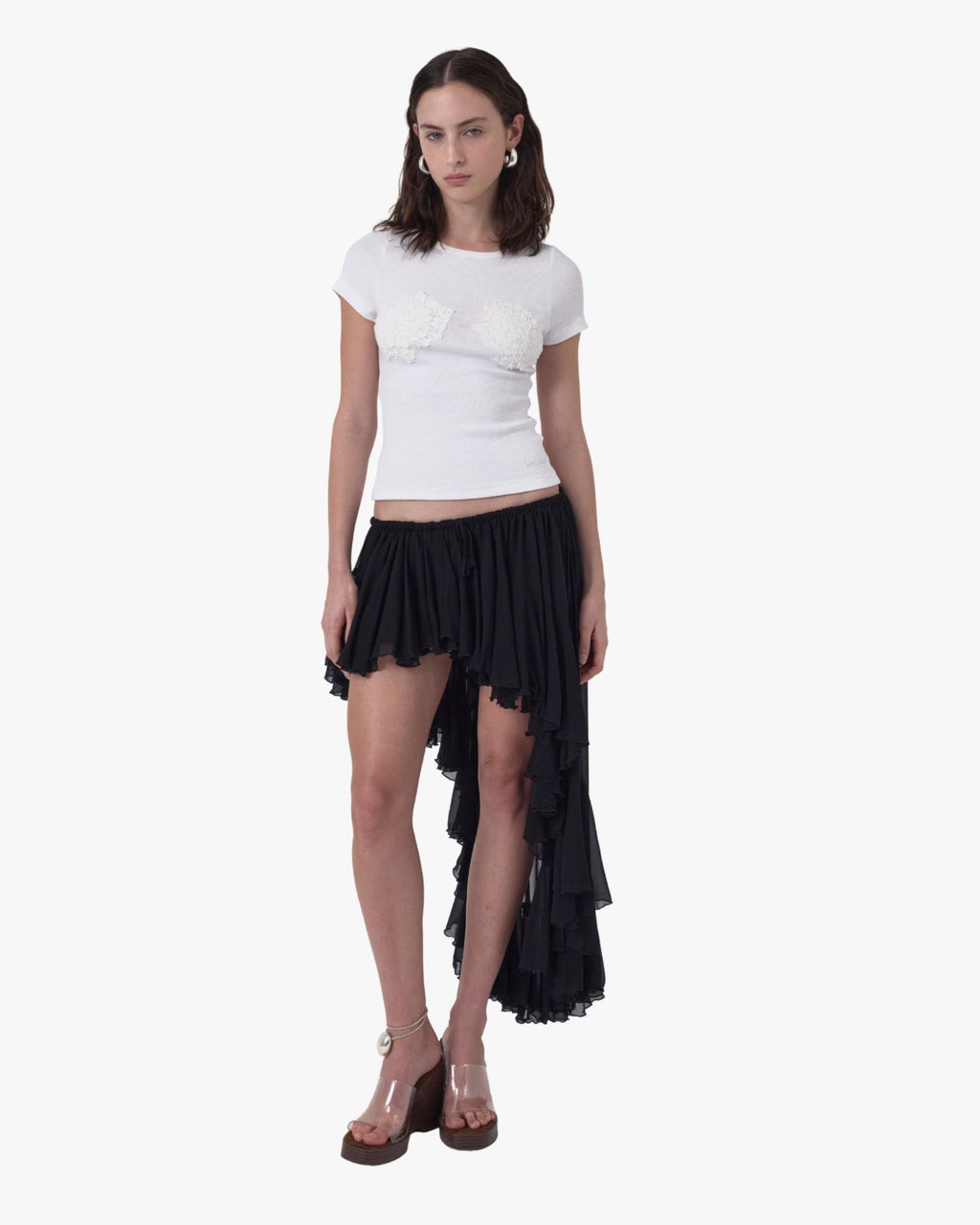 Rumba Silk Skirt Black