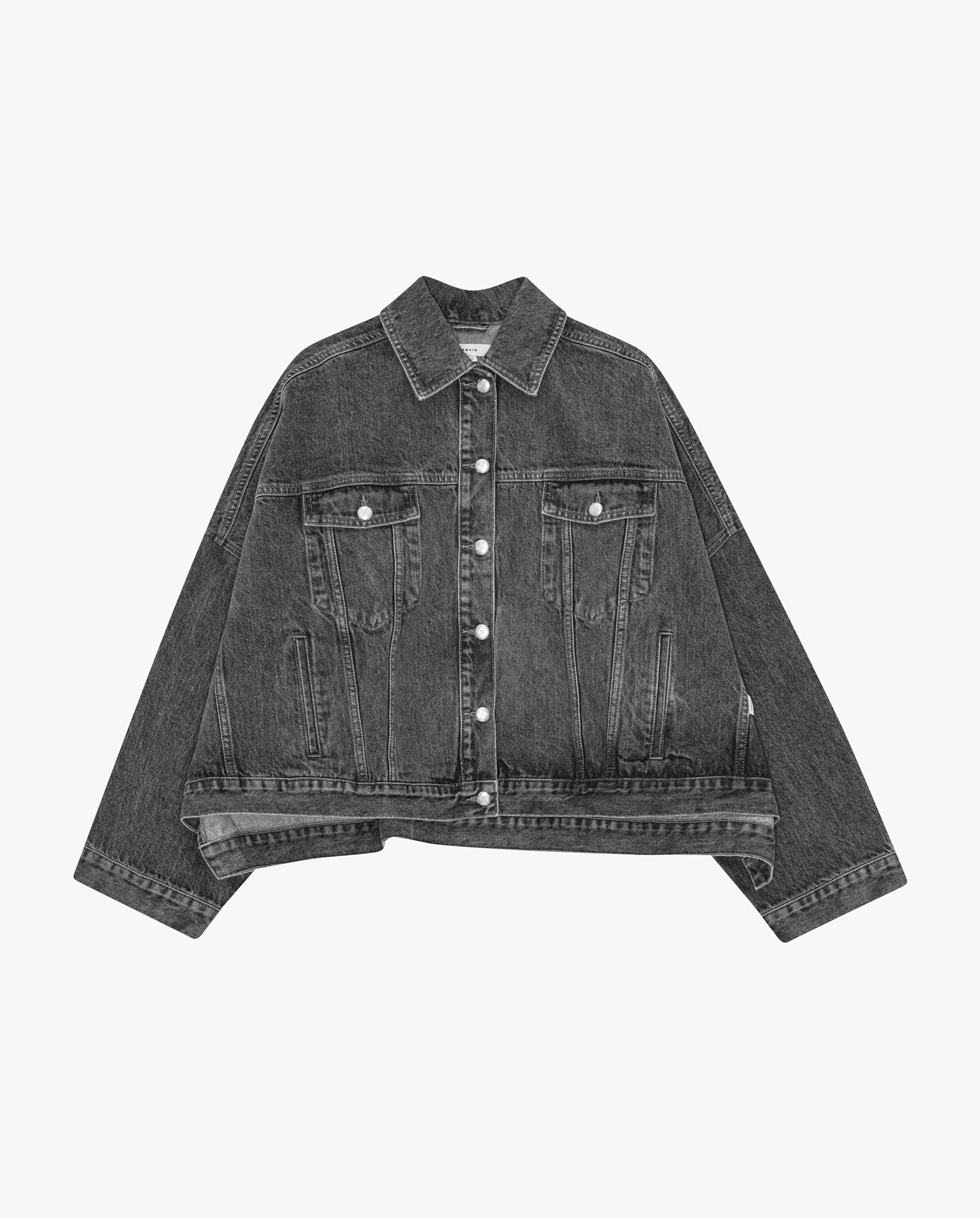Drapy Back Denim Jacket