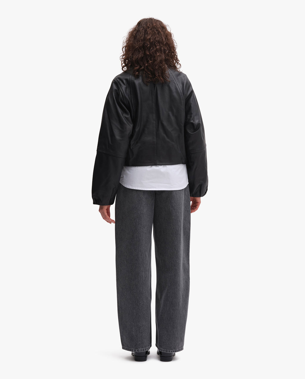Leather Bomber Jacket