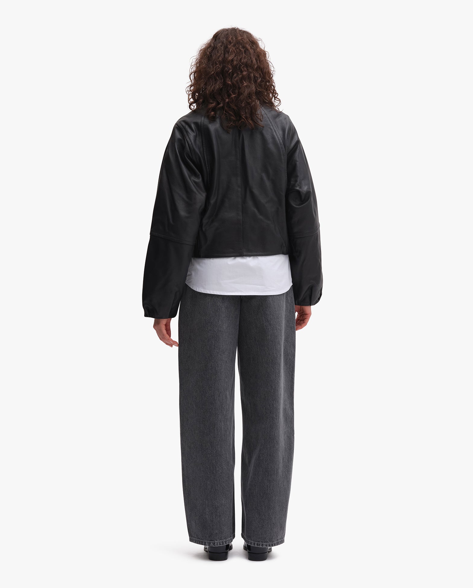 Leather Bomber Jacket