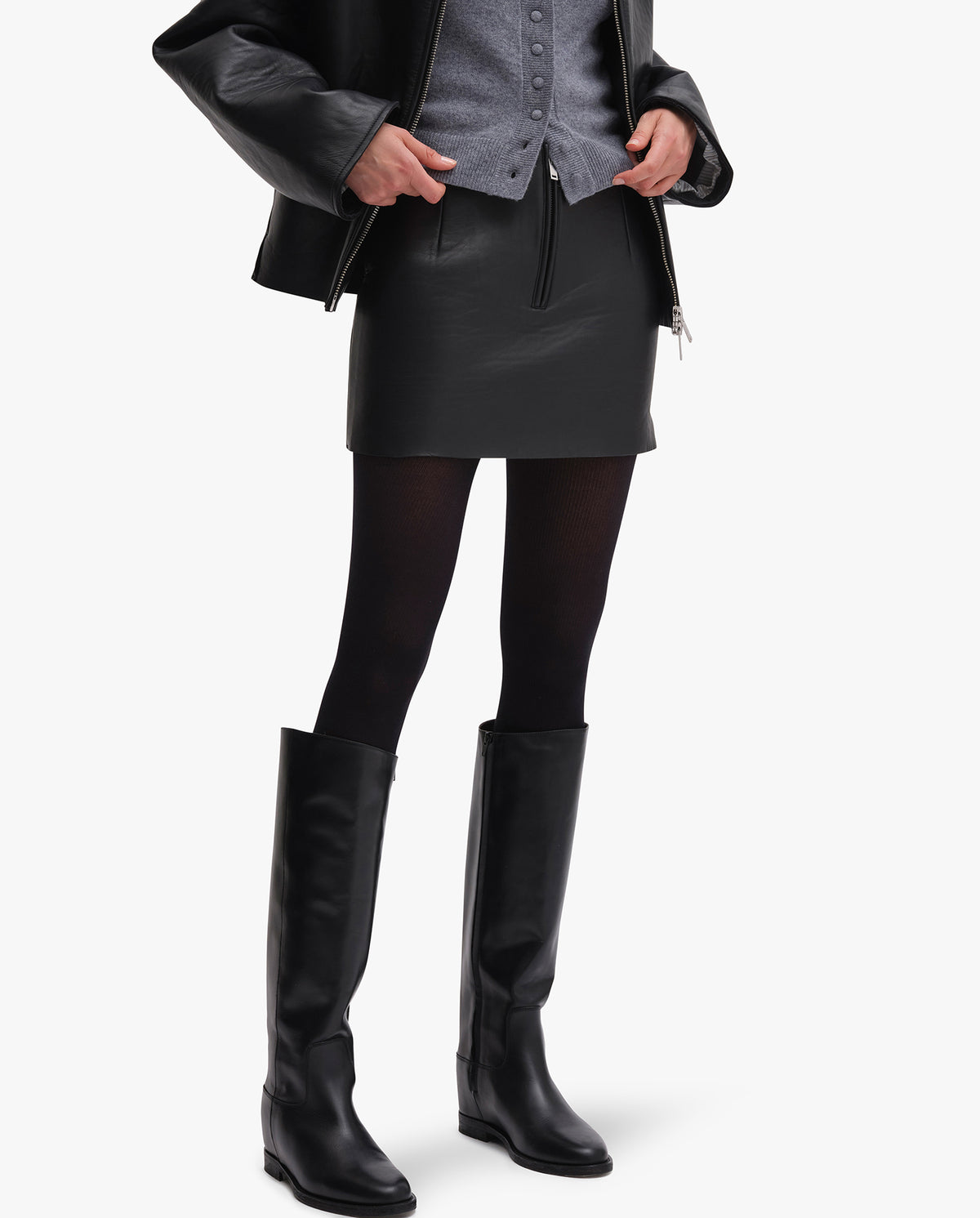Mini Leather Skirt