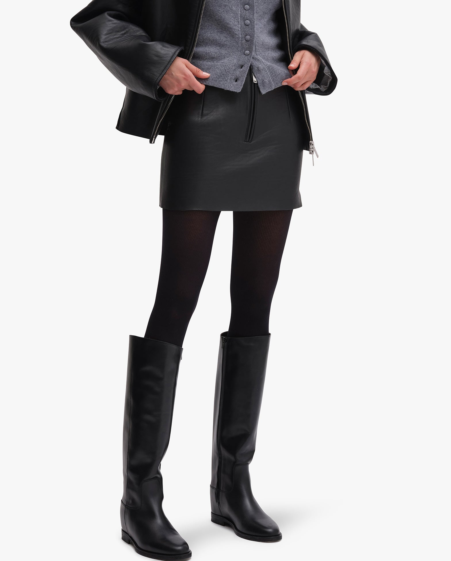 Mini Leather Skirt