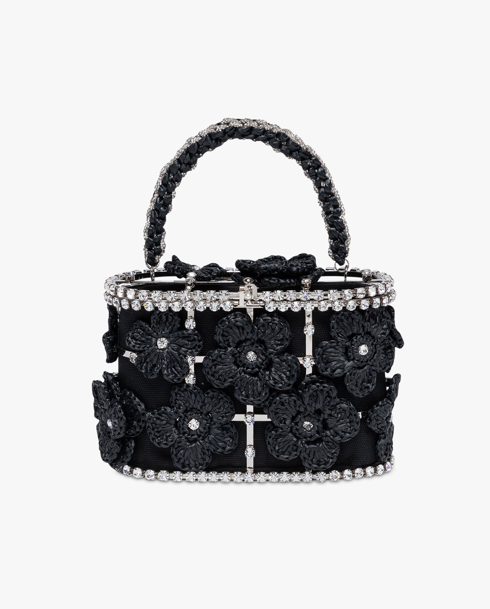 Holli Signorina Floral Raffia Bag