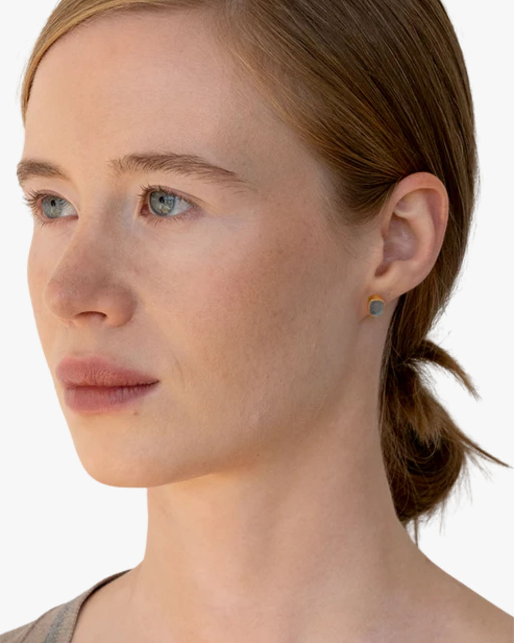 Rough Stone Studs Blue