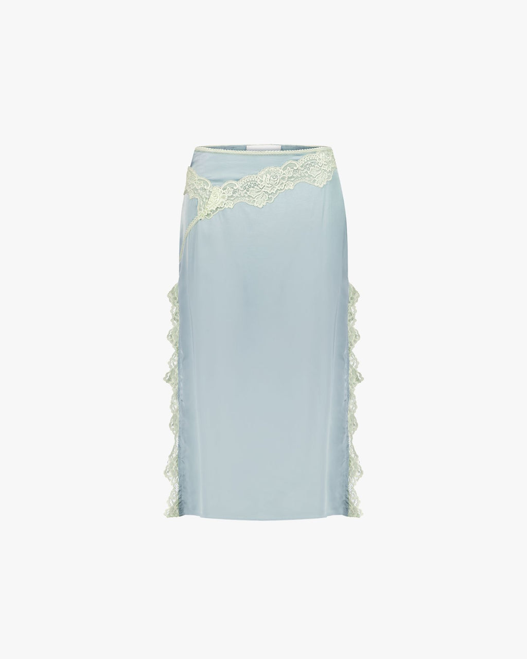 Attitude Midi Skirt Antique Blue/Pistachio