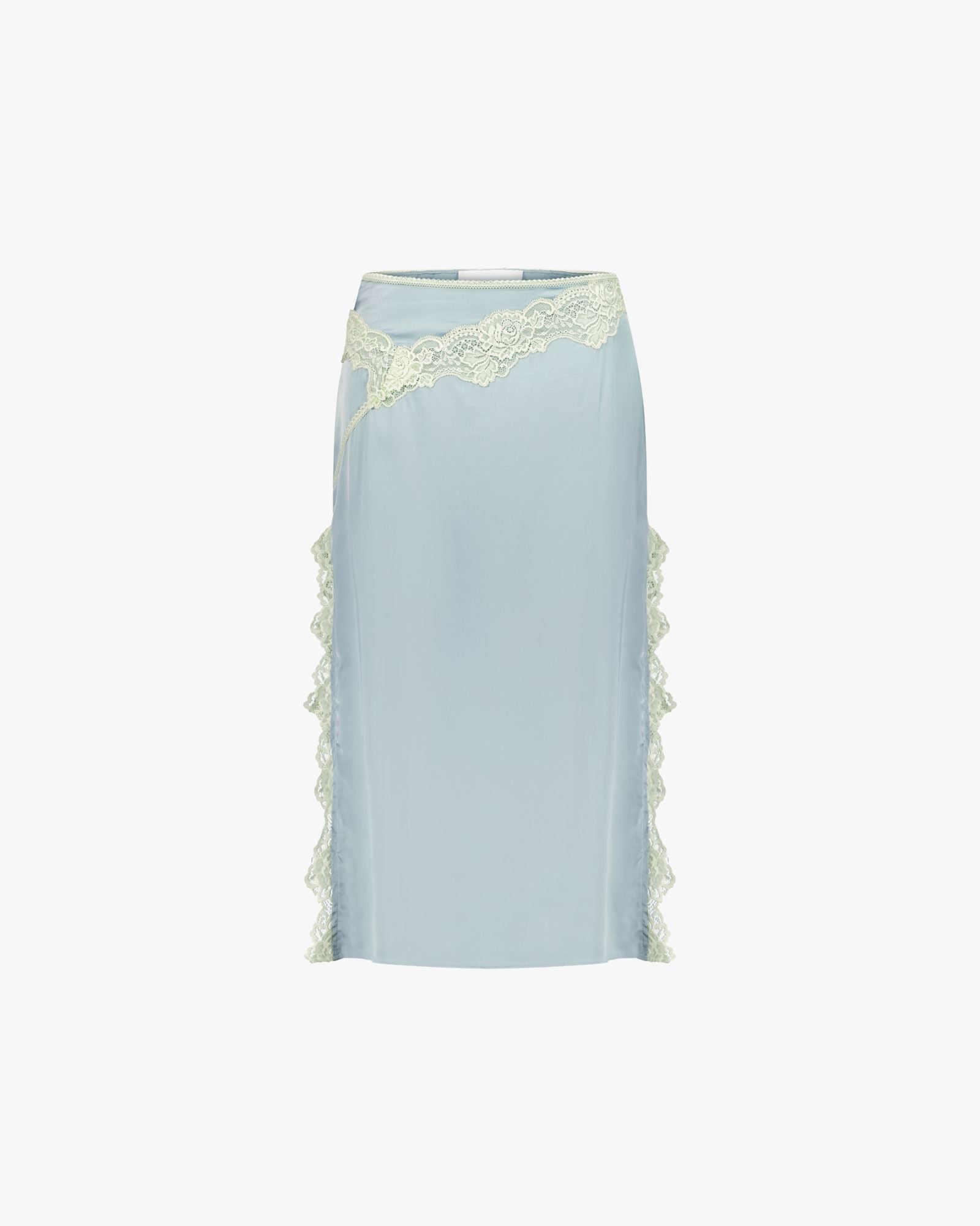 Attitude Midi Skirt Antique Blue/Pistachio