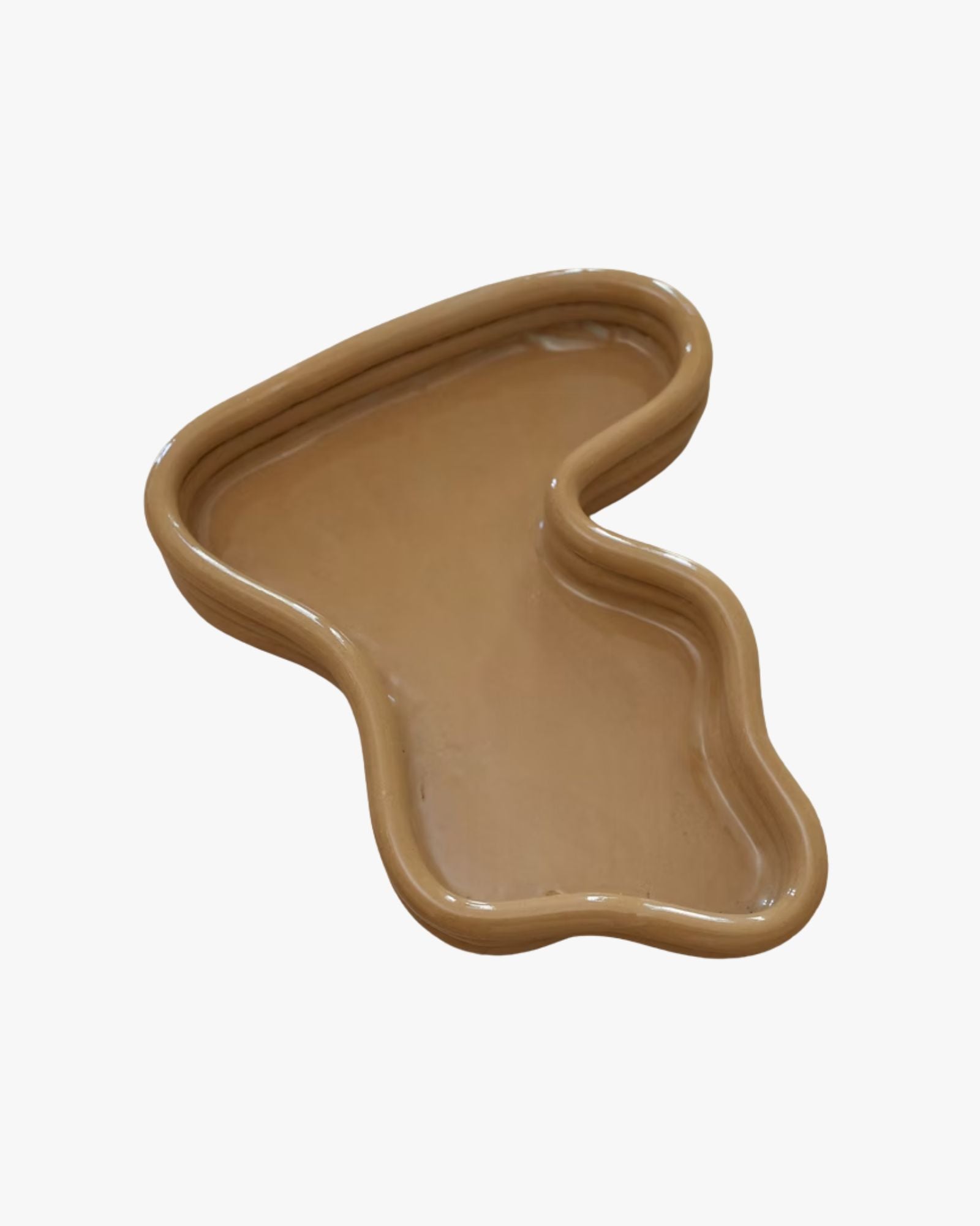 Soft Shiny Camel Tray