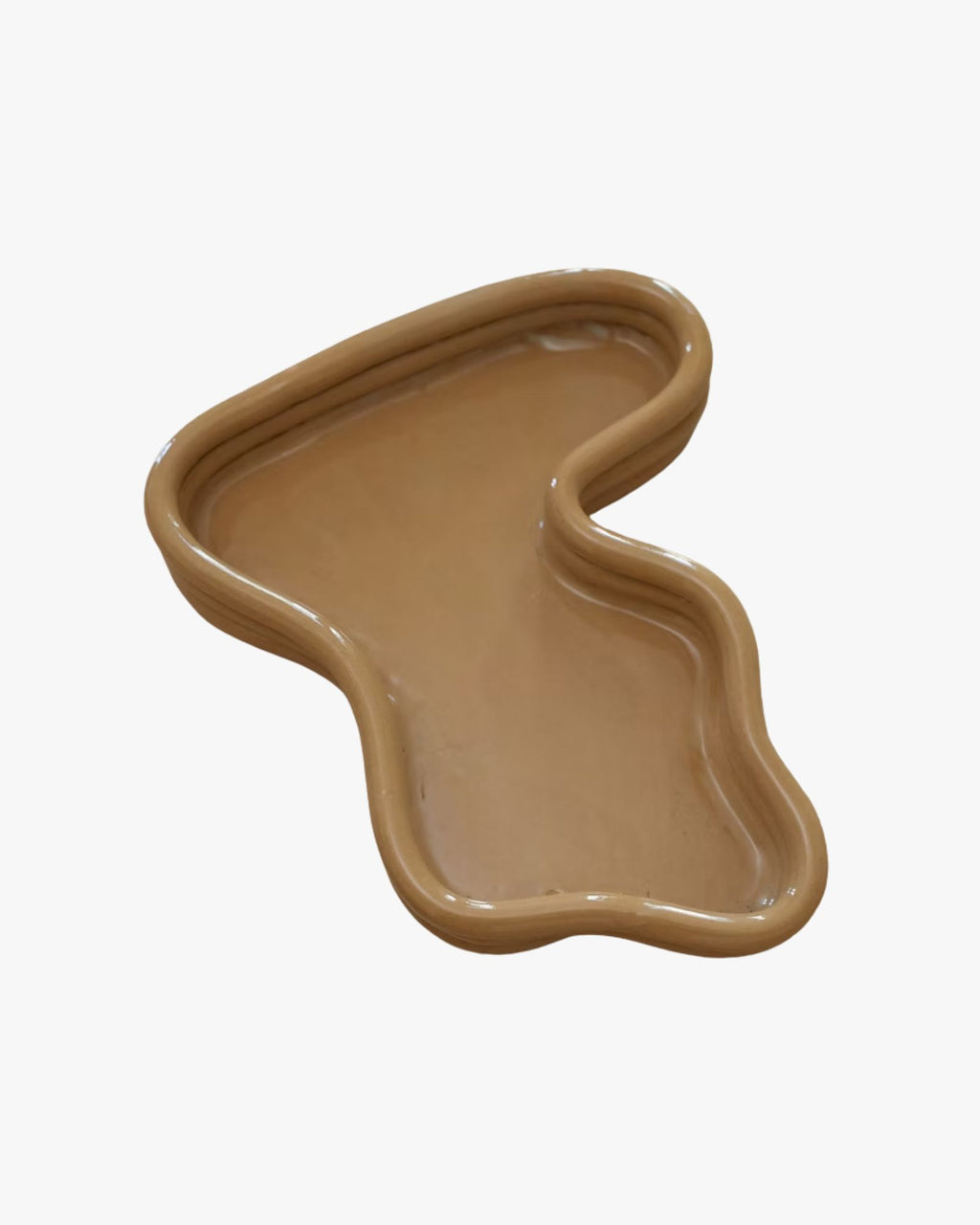 Soft Shiny Camel Tray