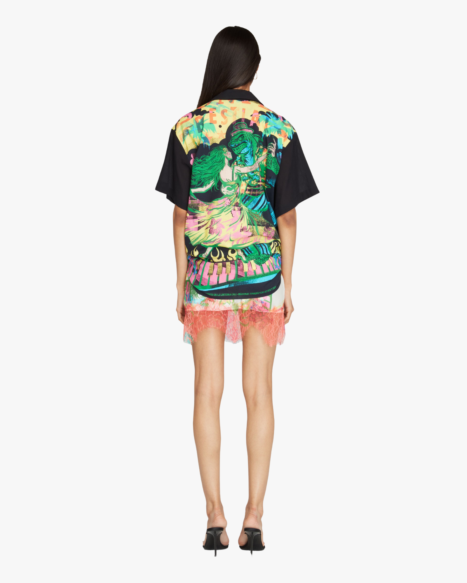 Sonido Bestial Print Short Sleeve Shirt