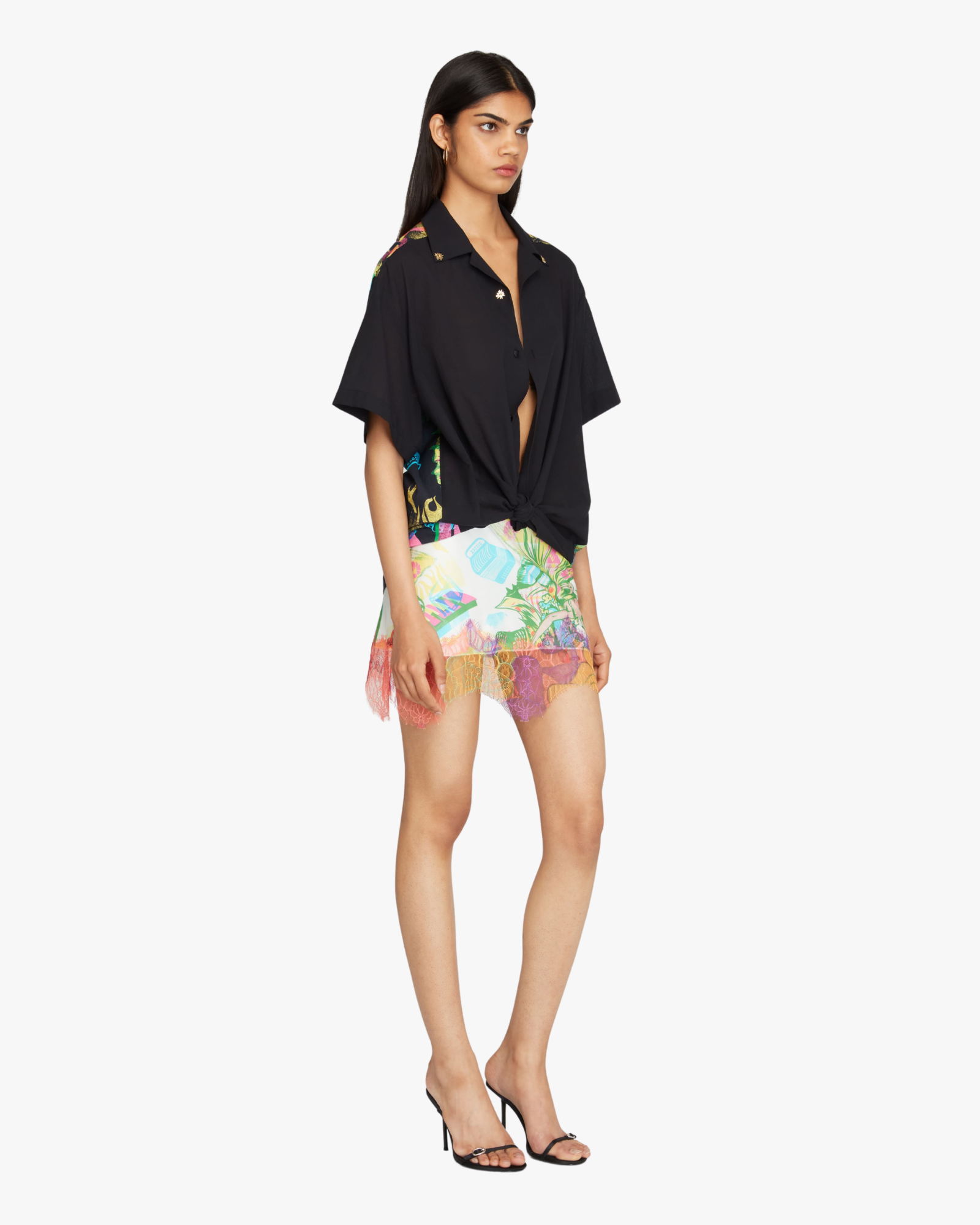 Sonido Bestial Print Short Sleeve Shirt