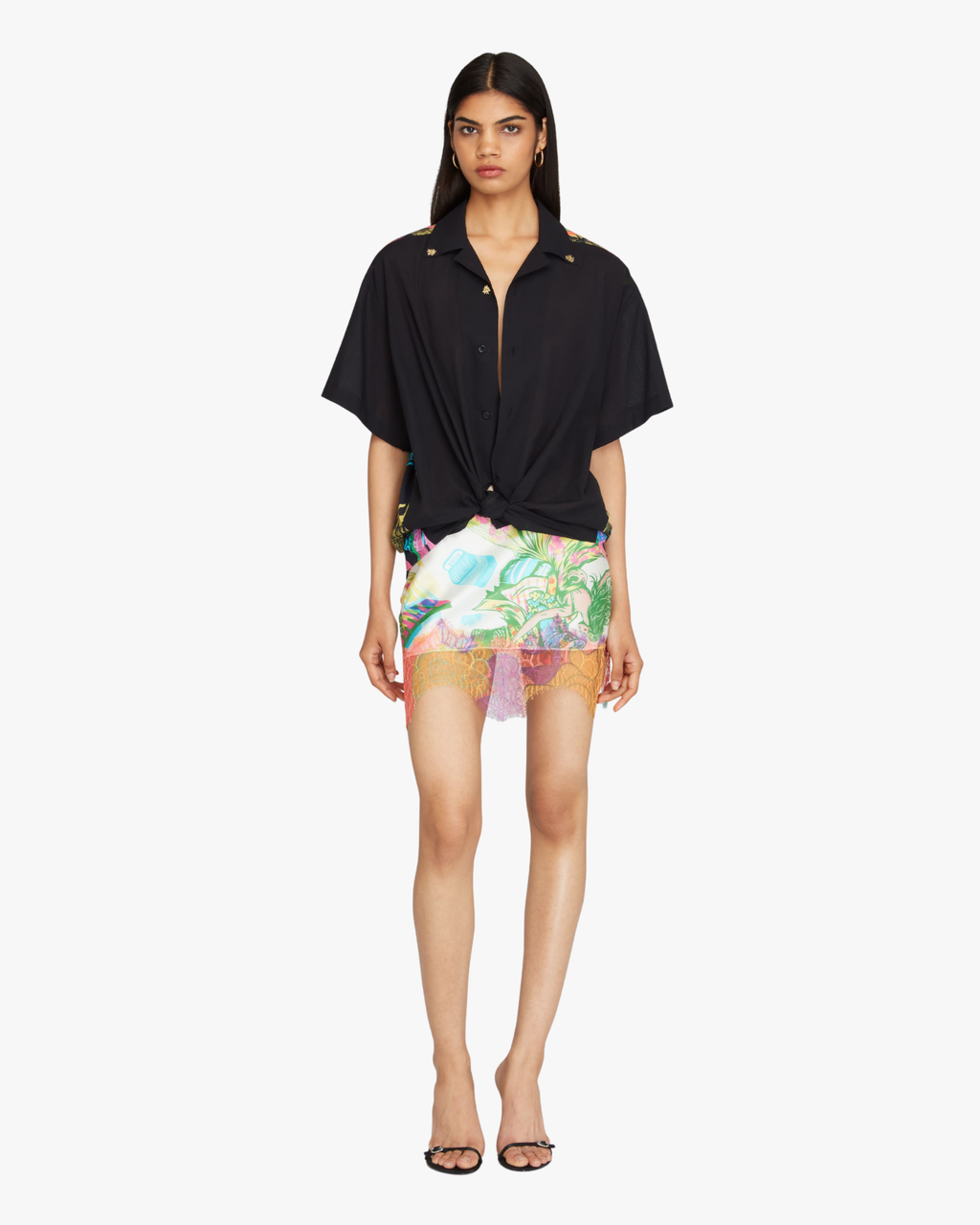 Sonido Bestial Print Short Sleeve Shirt