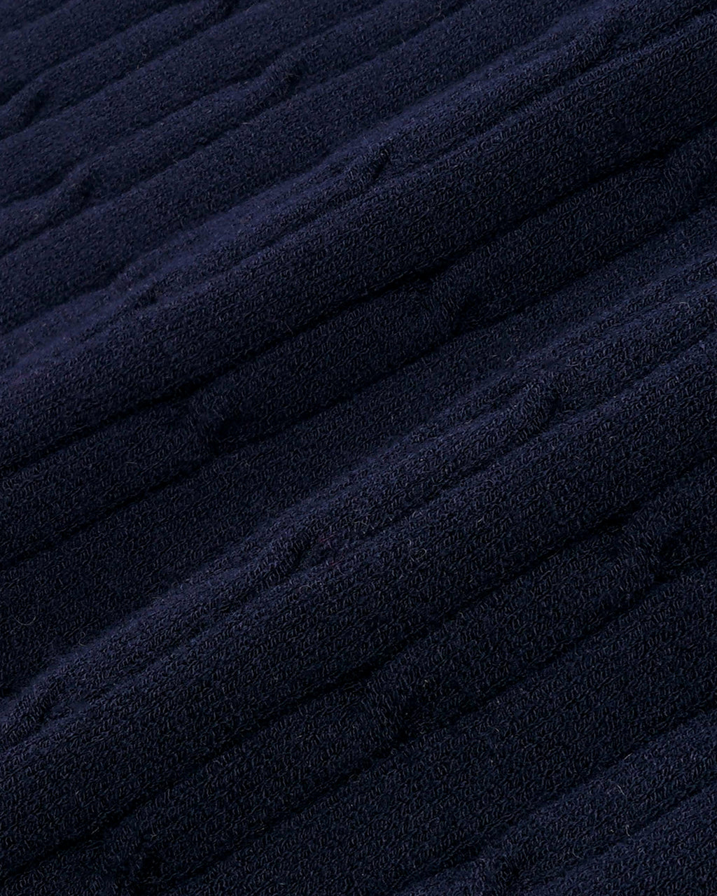 Fine Cable Knit Pattern Polo With Contrast Trim