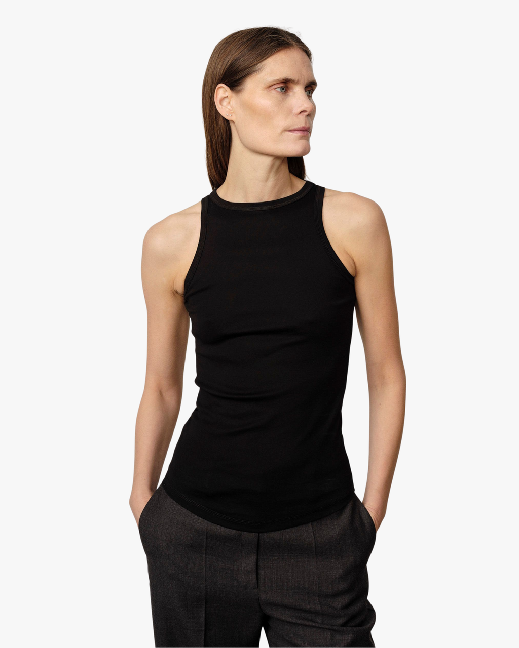 Sabina Jersey Top Black