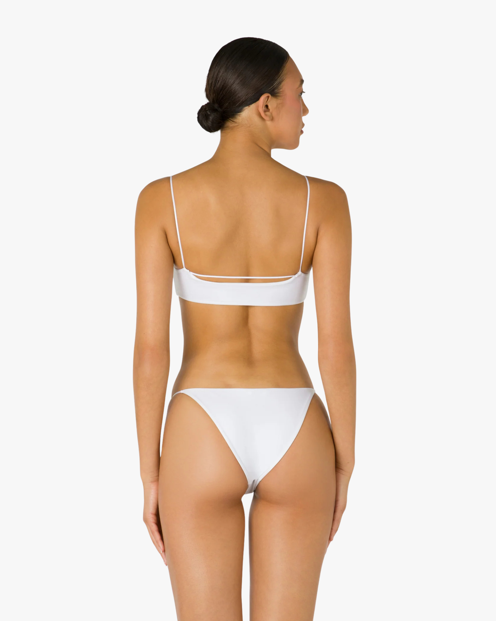 Sporty Line Lycra Bikini White