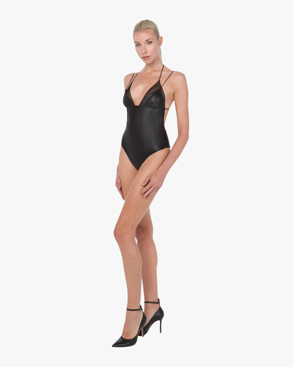 Kate Mesh Swimsuit Black