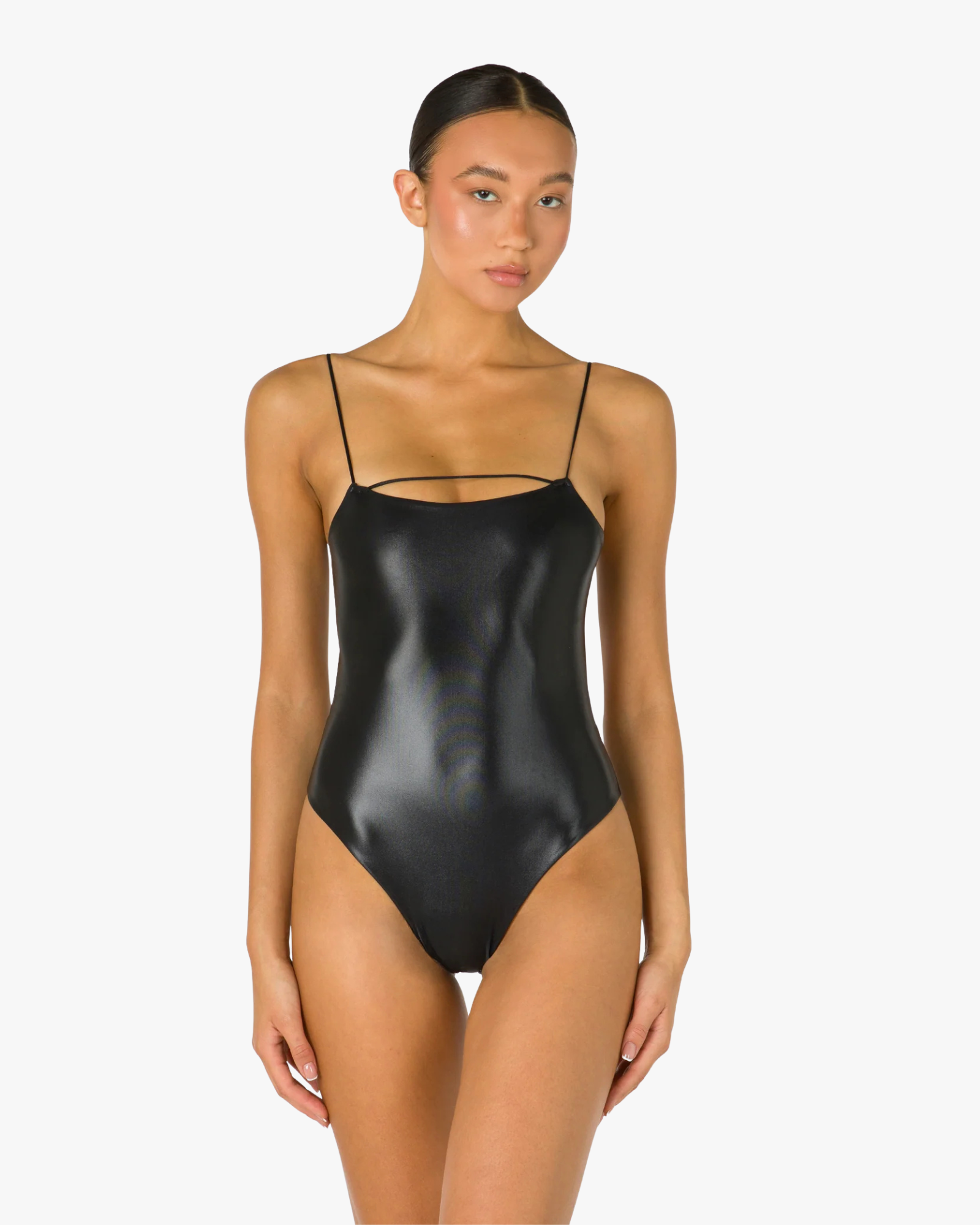 Maillot Line Lycra Swimsuit Black