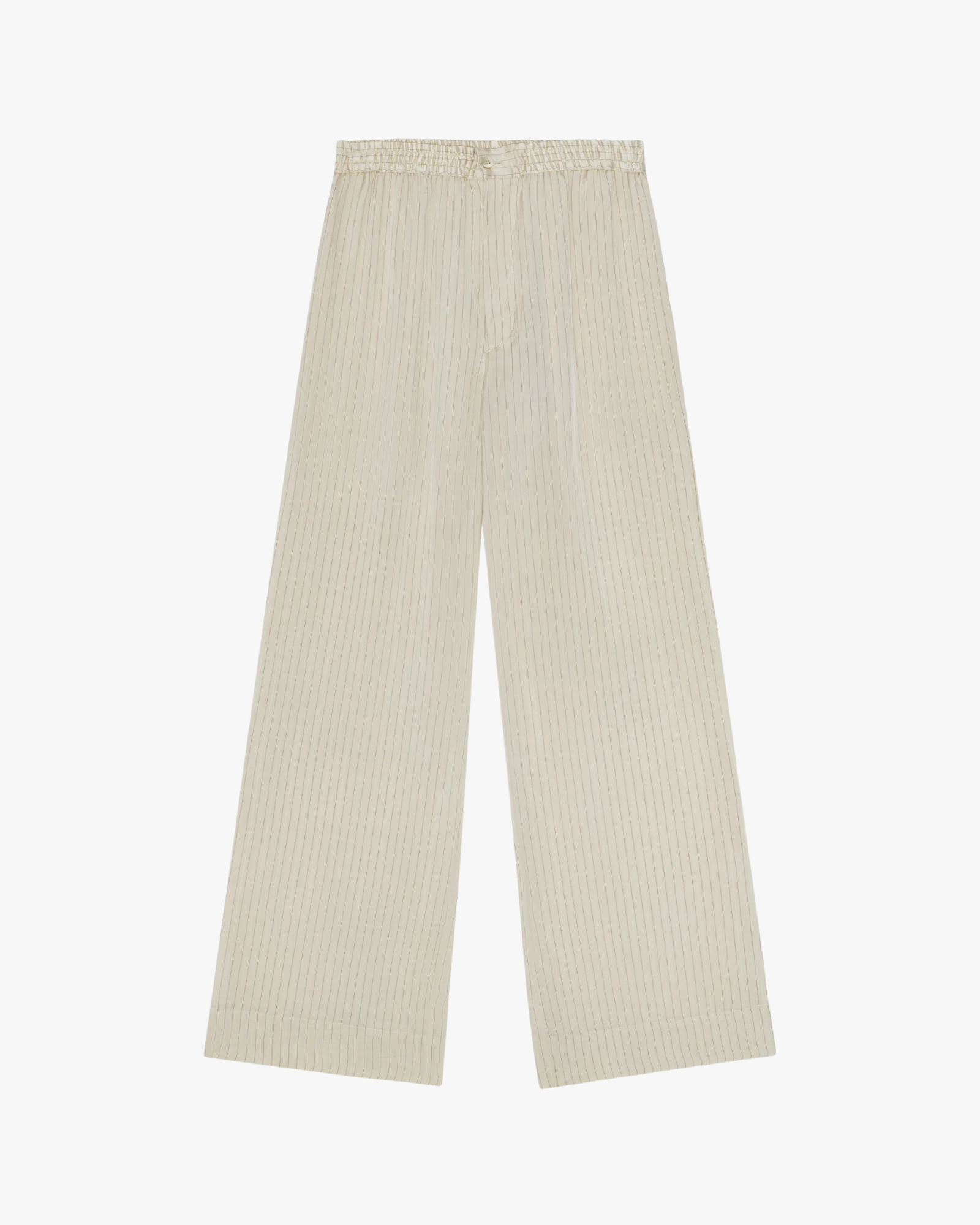 Sander Tailored Silk Trousers Creme
