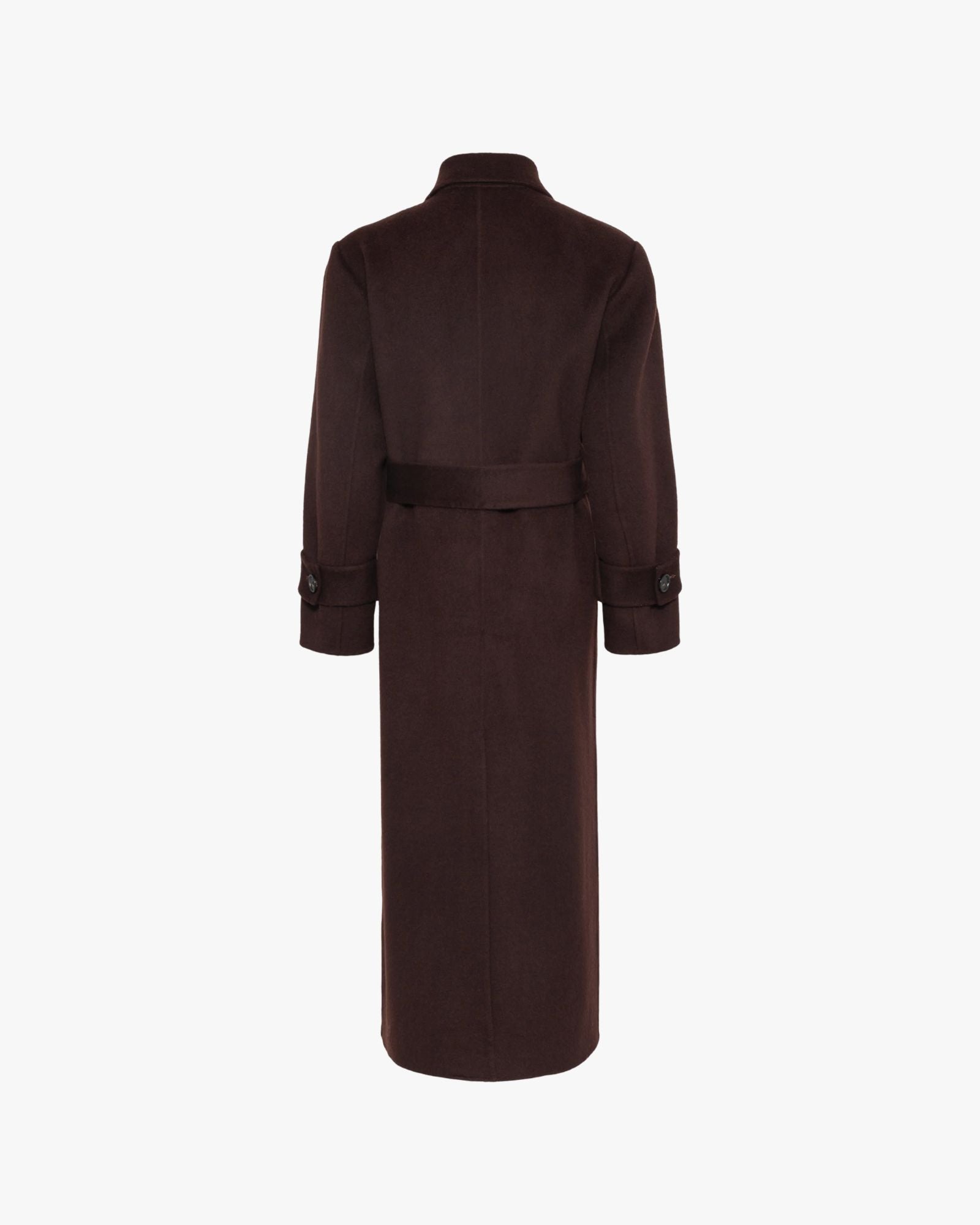 Saville Wool Coat Mahogany