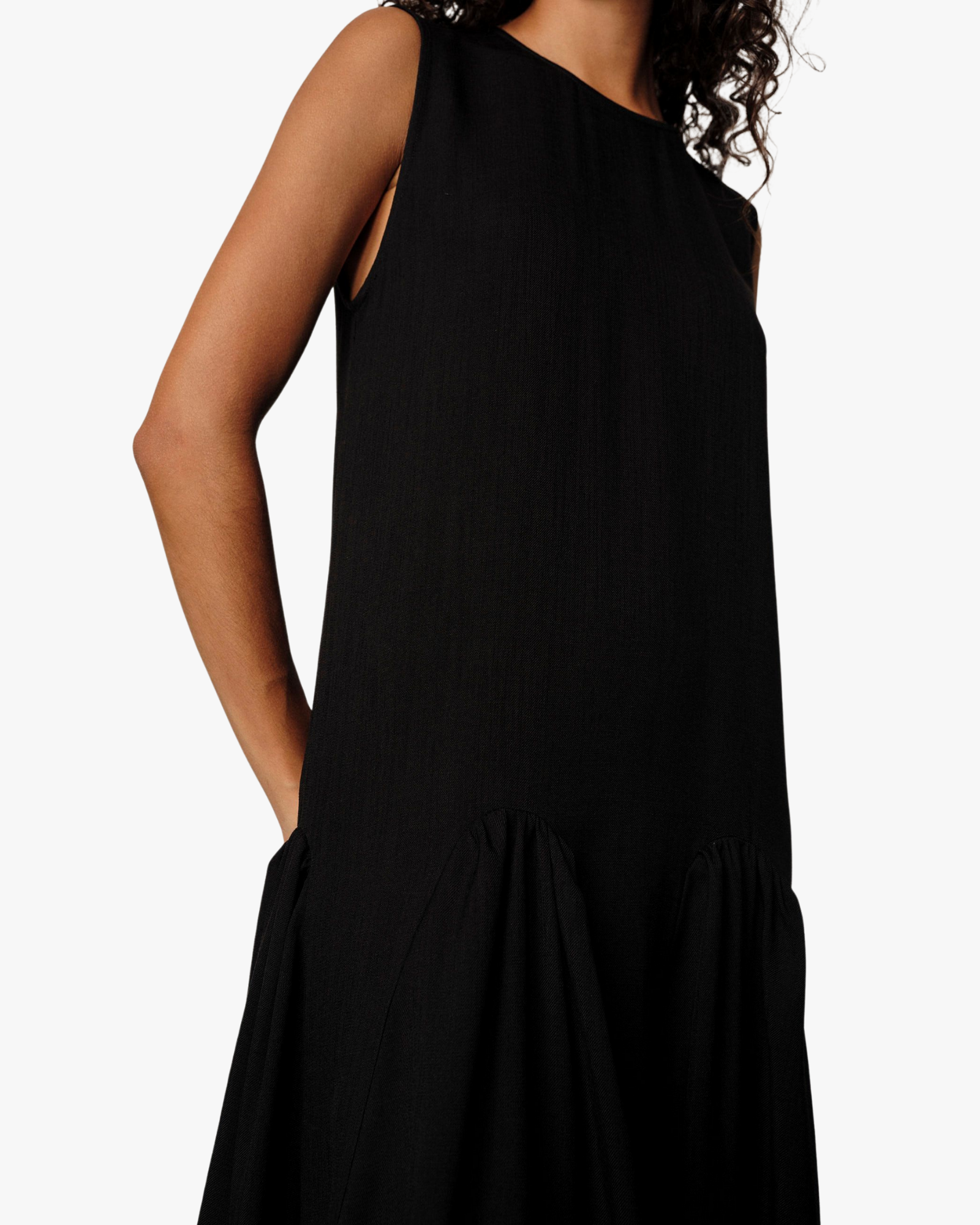 Sebastian Sleeveless Dress Black