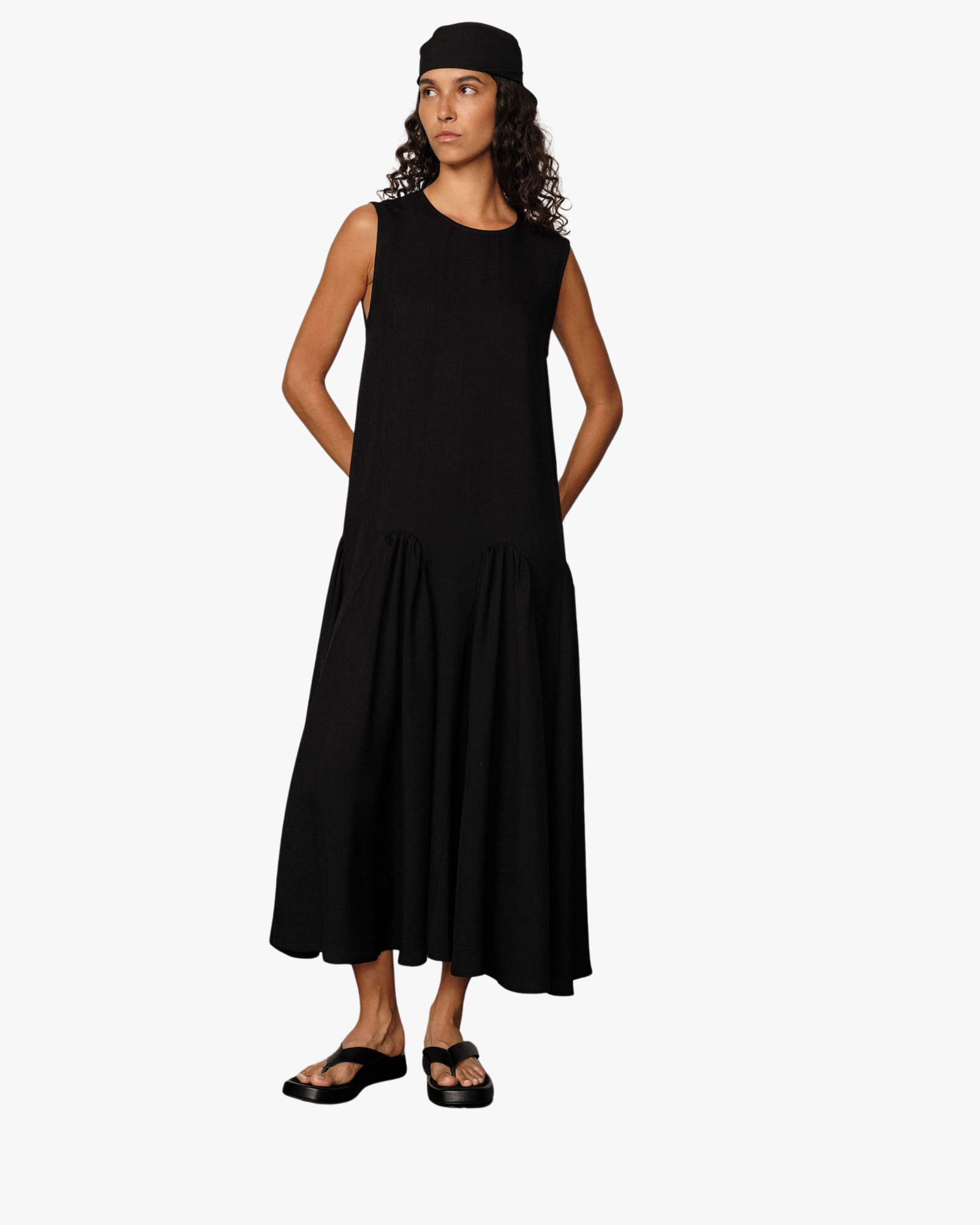 Sebastian Sleeveless Dress Black