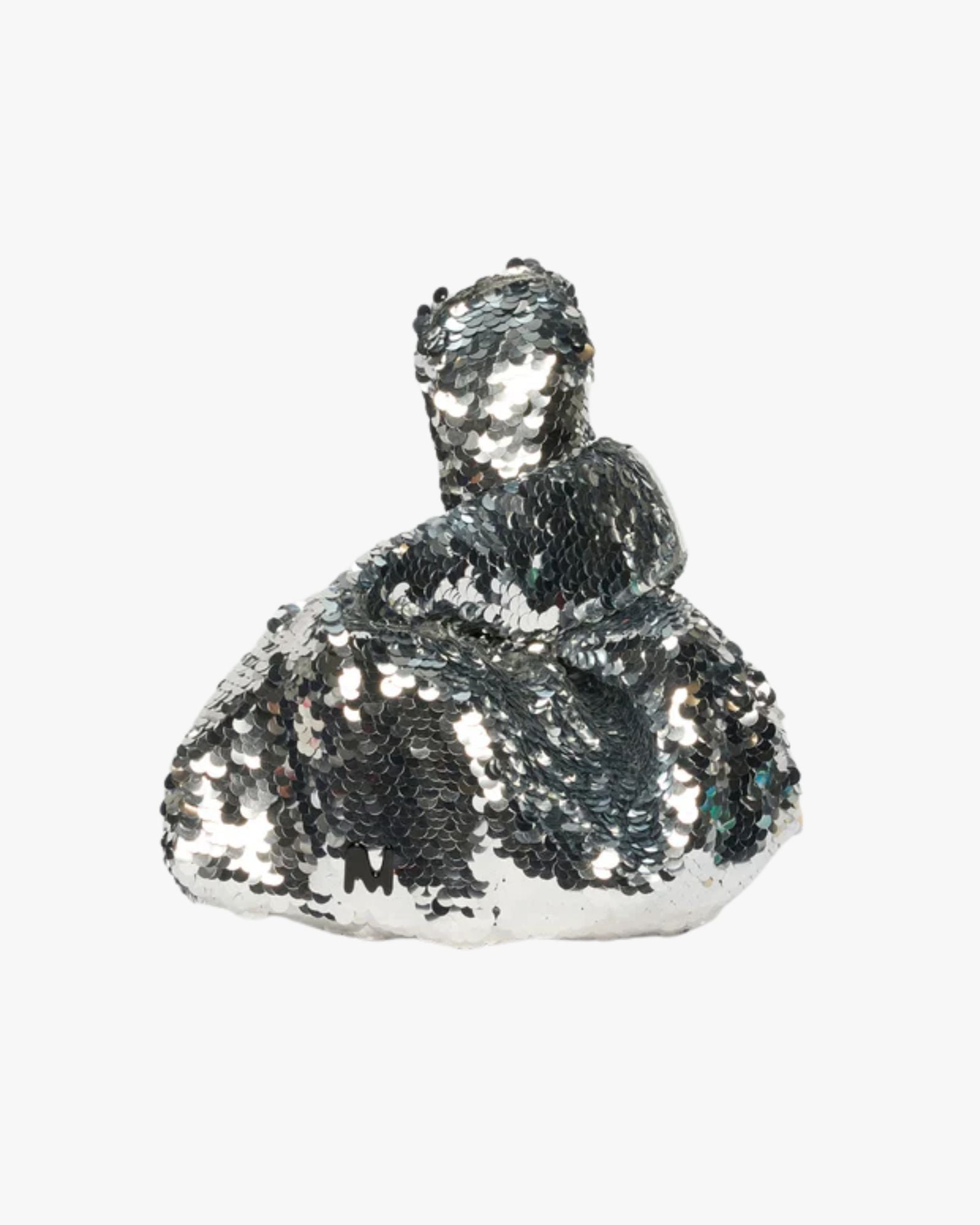 Sequins Small Satchel Silver