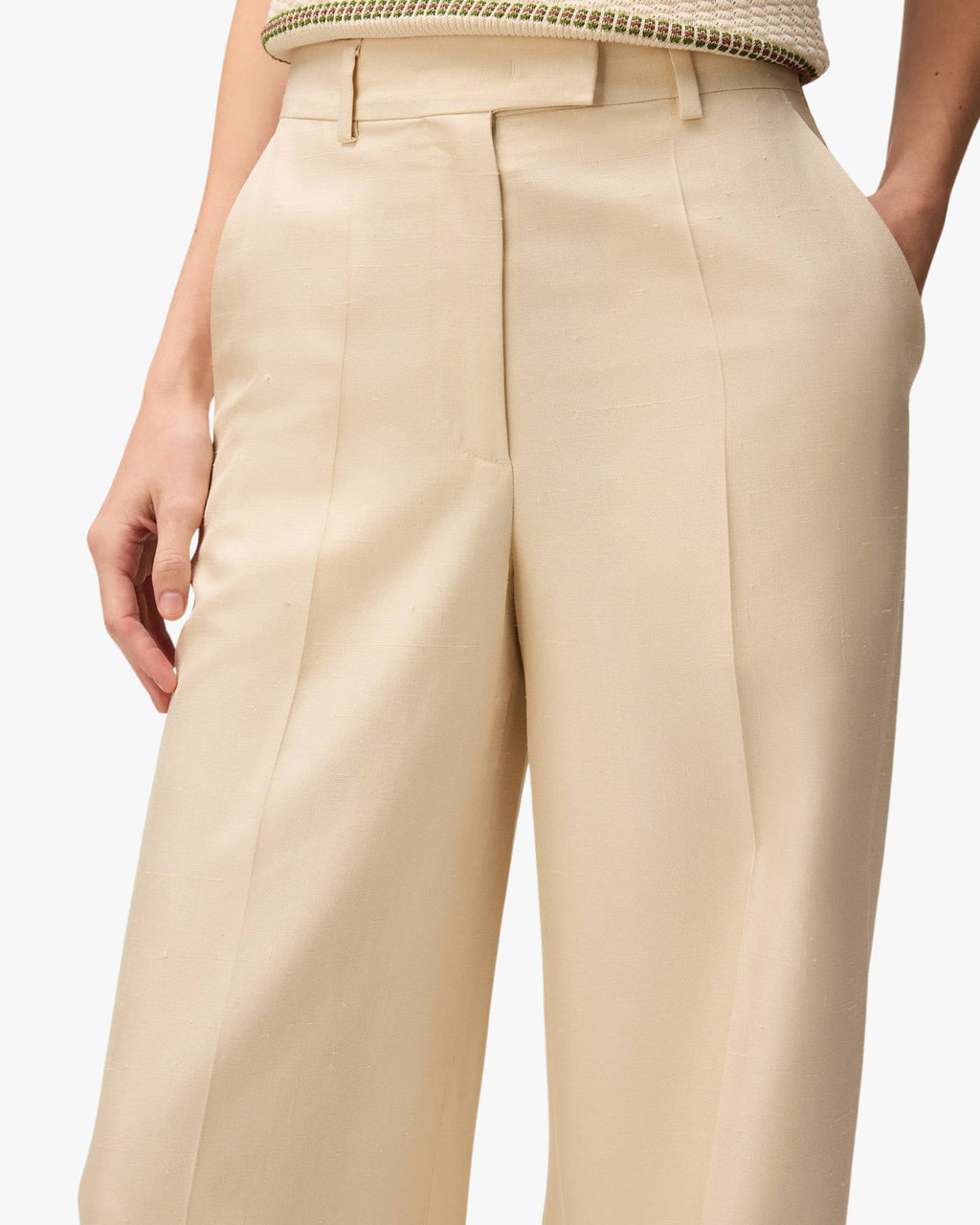 Silk Tailoring Pants Butter