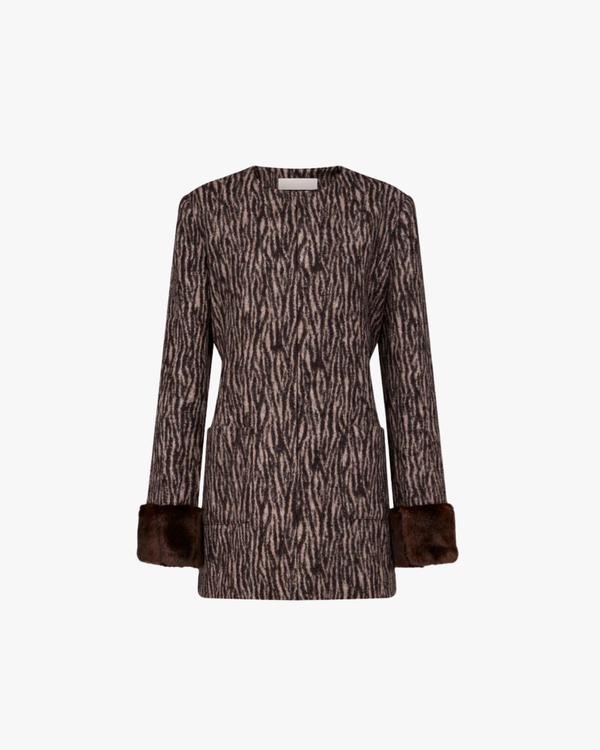 Tailored Jacket Lea Tiger Brown