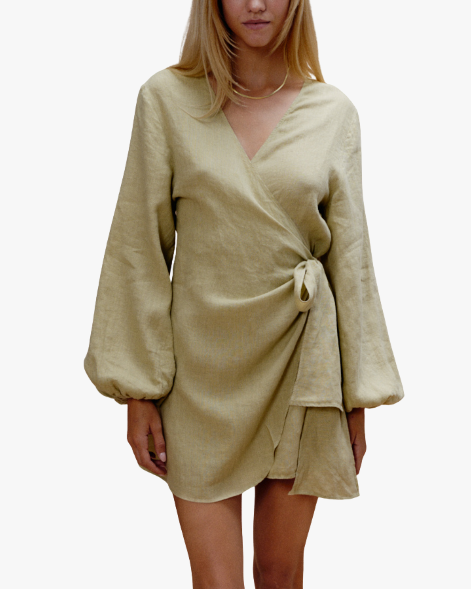 Biarritz Dress Olive Dust