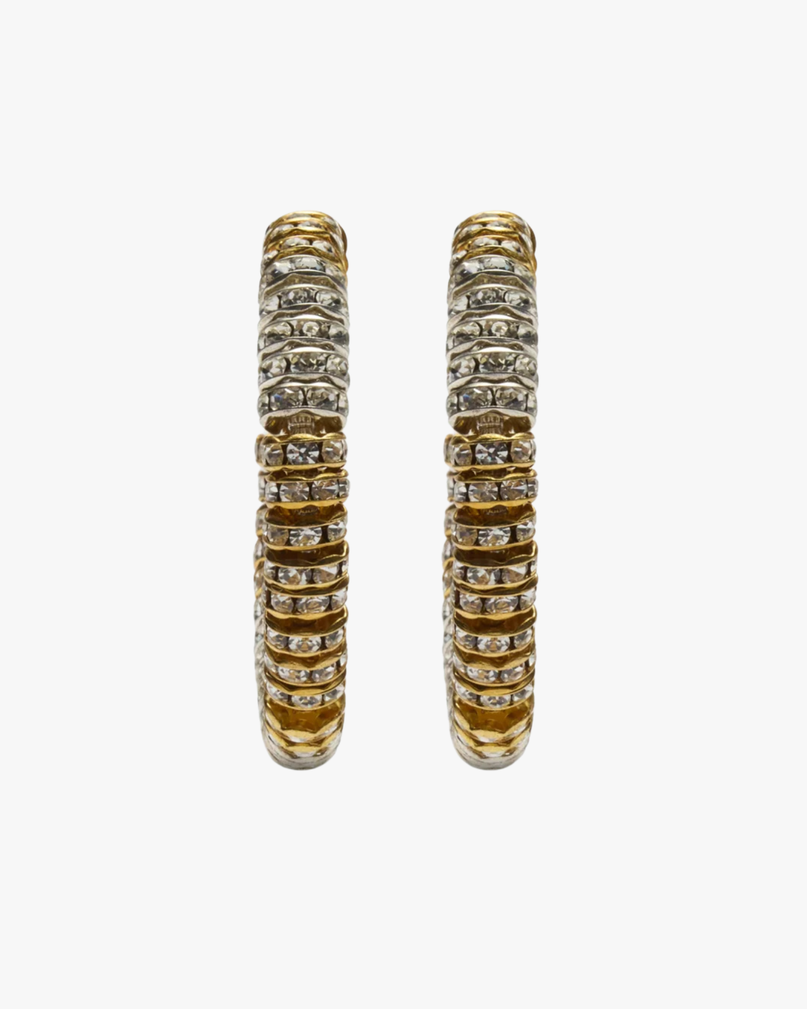 Earrings Crystal Glow With Crystals Gold