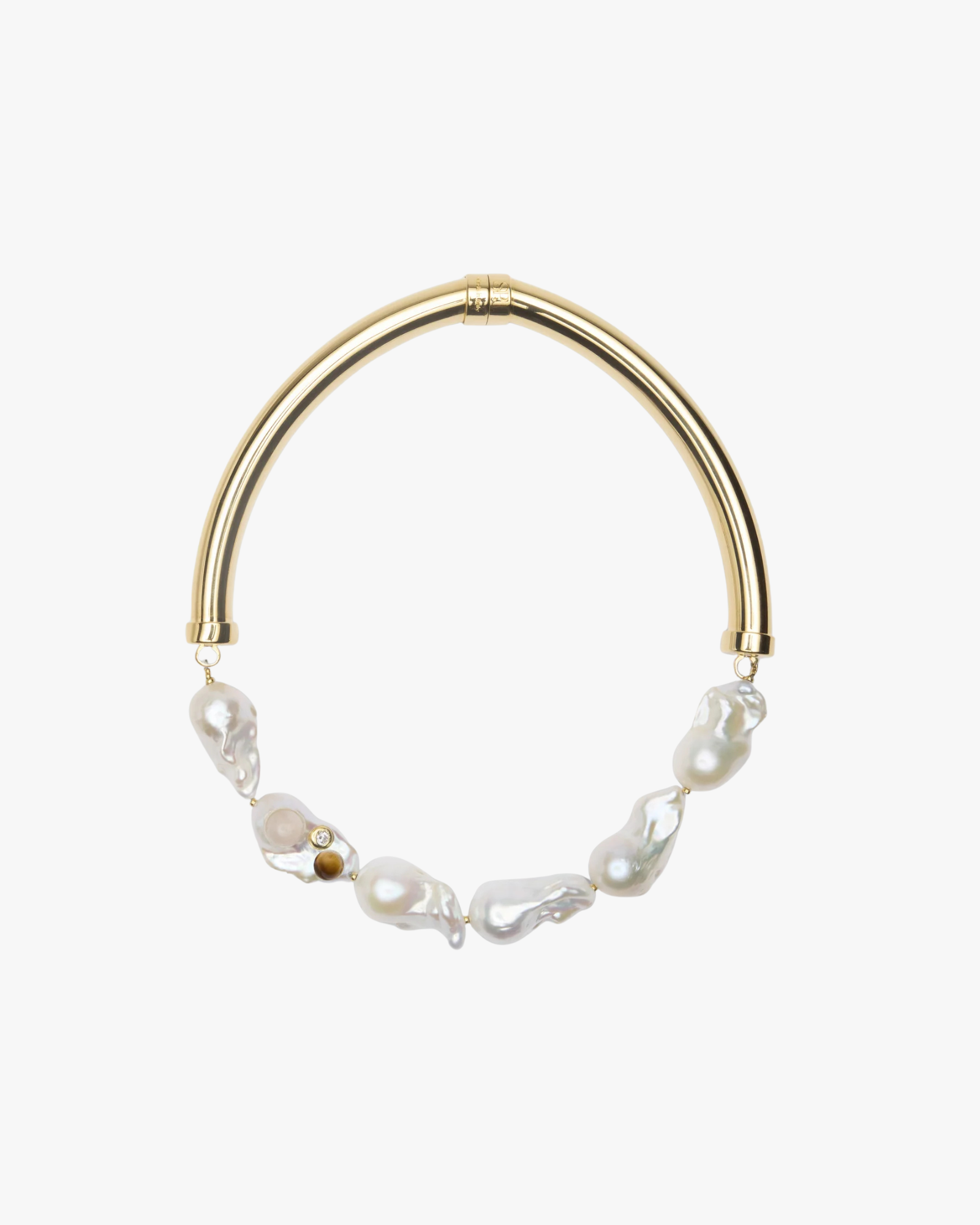 Necklace Inclusion Gold Pearls