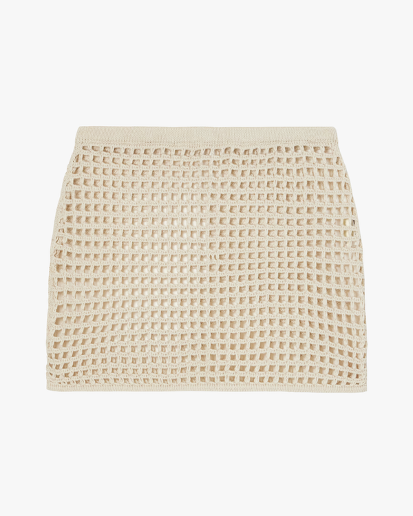 Knit Sheila Mini Skirt Ivory