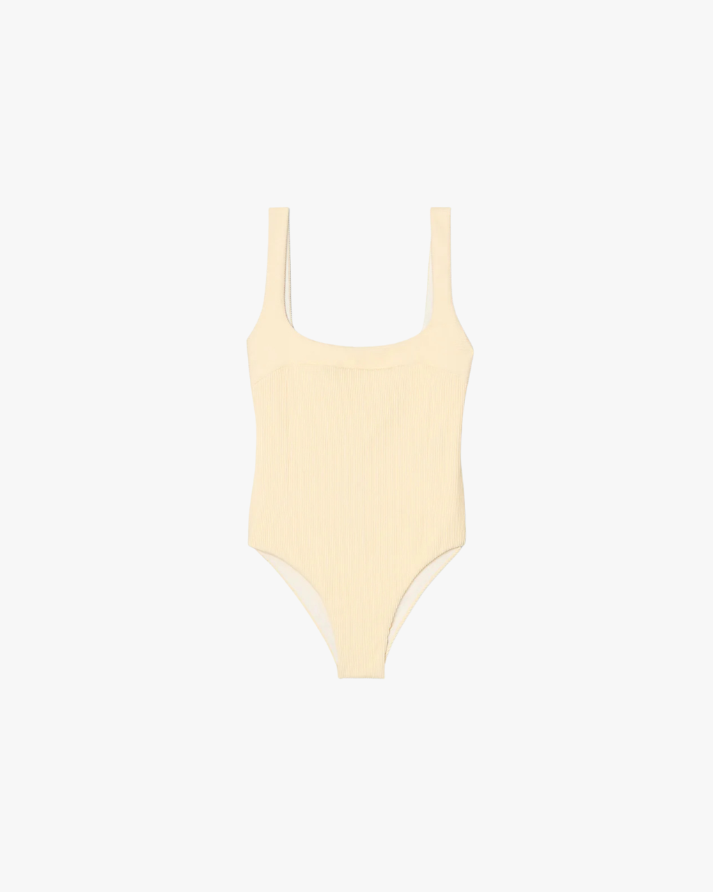 Ribbed Gabi One Swimsuit White