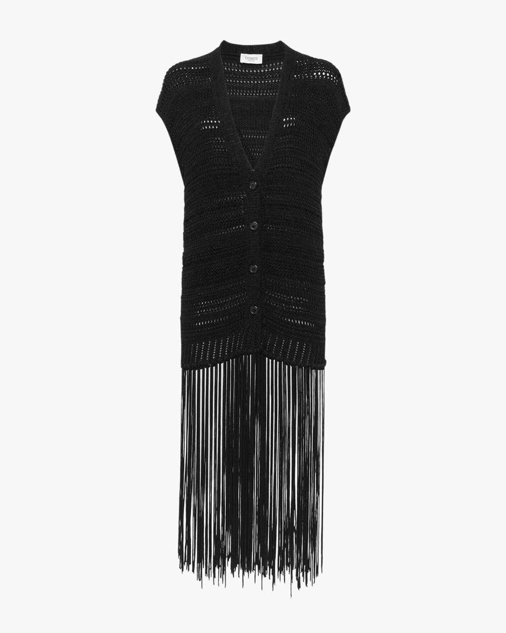 Knit Cardigan Woman Black