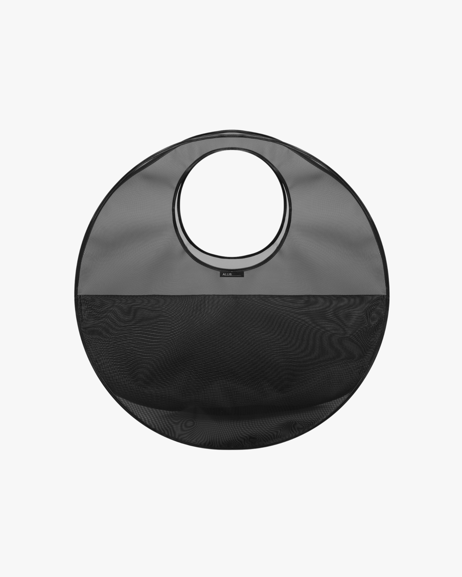 Agave Round Mesh Shopper Black