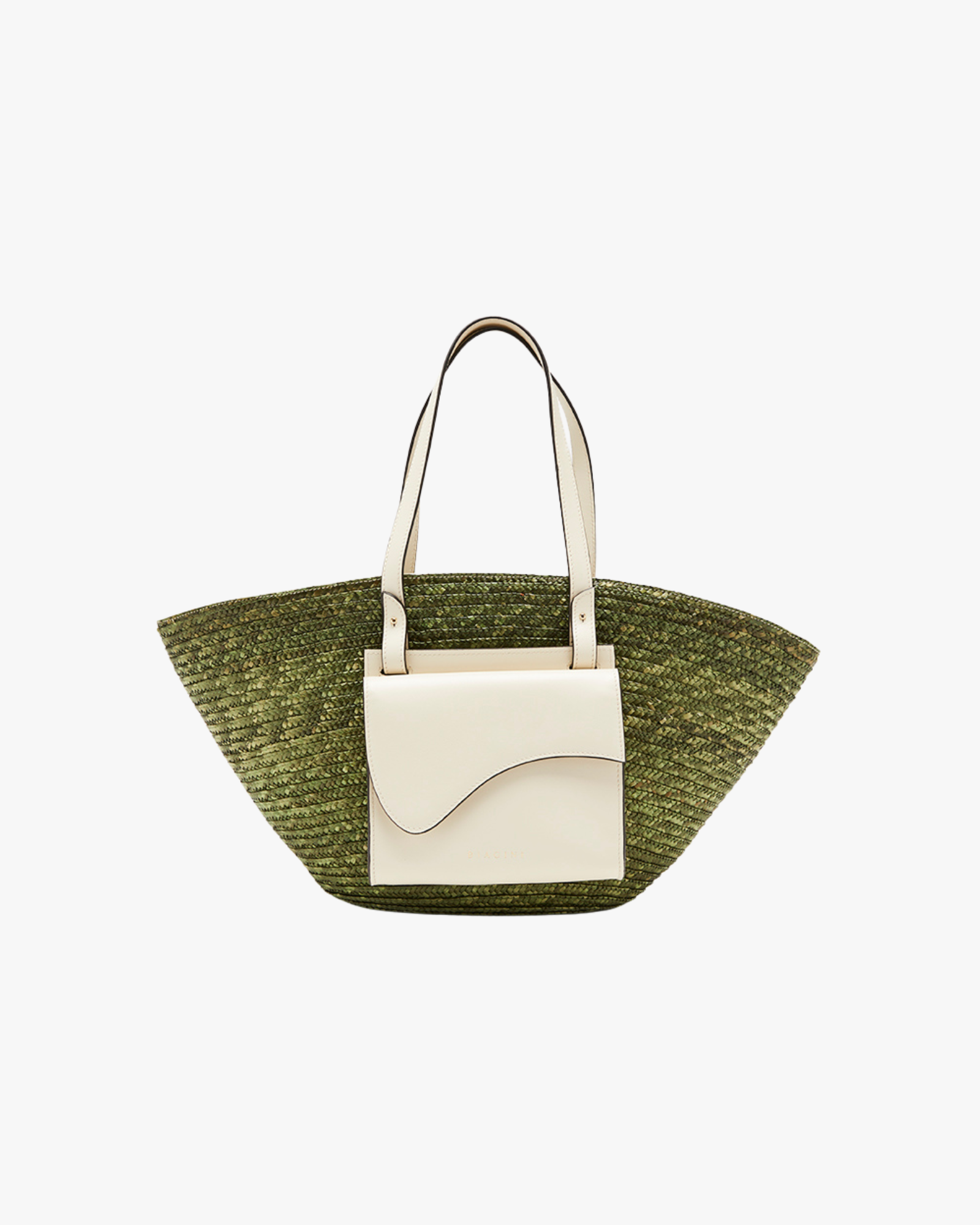 Le Grand Panier Olive Green Shoulder Bag