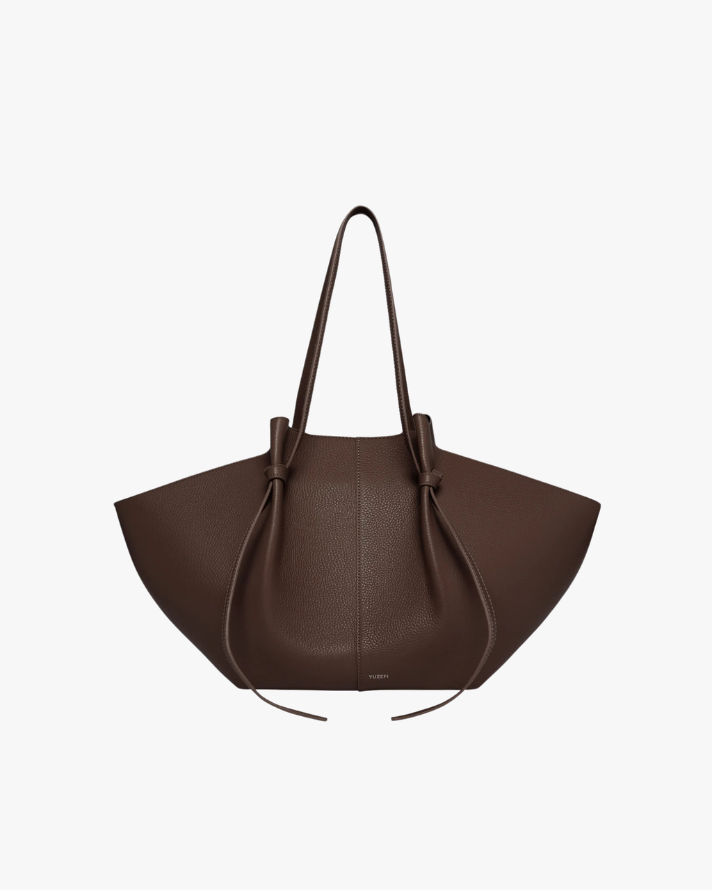 Knotted-Strap Tote Large Mochi Espresso