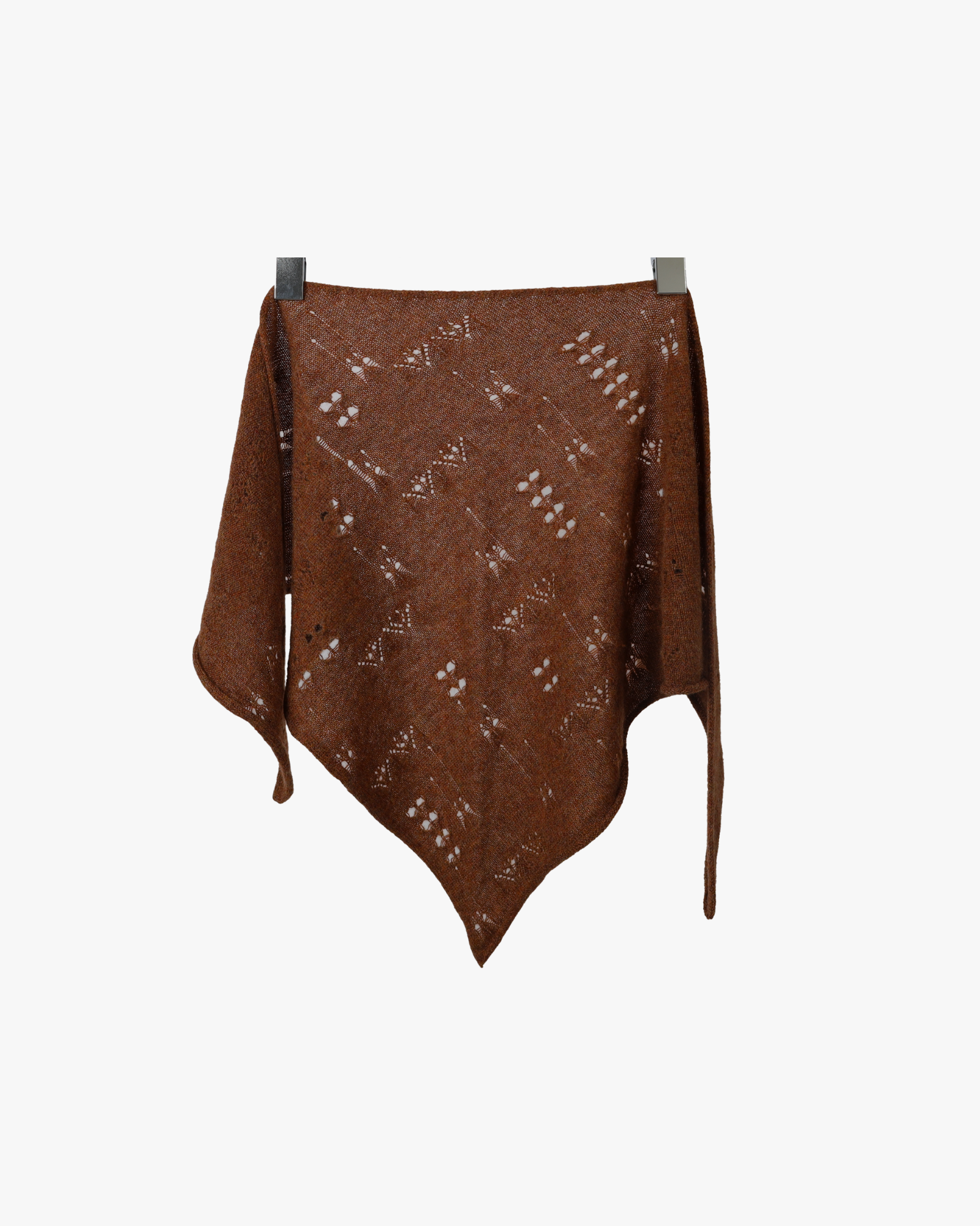 Triangle Scarf Cariaggi Cashmere Brown