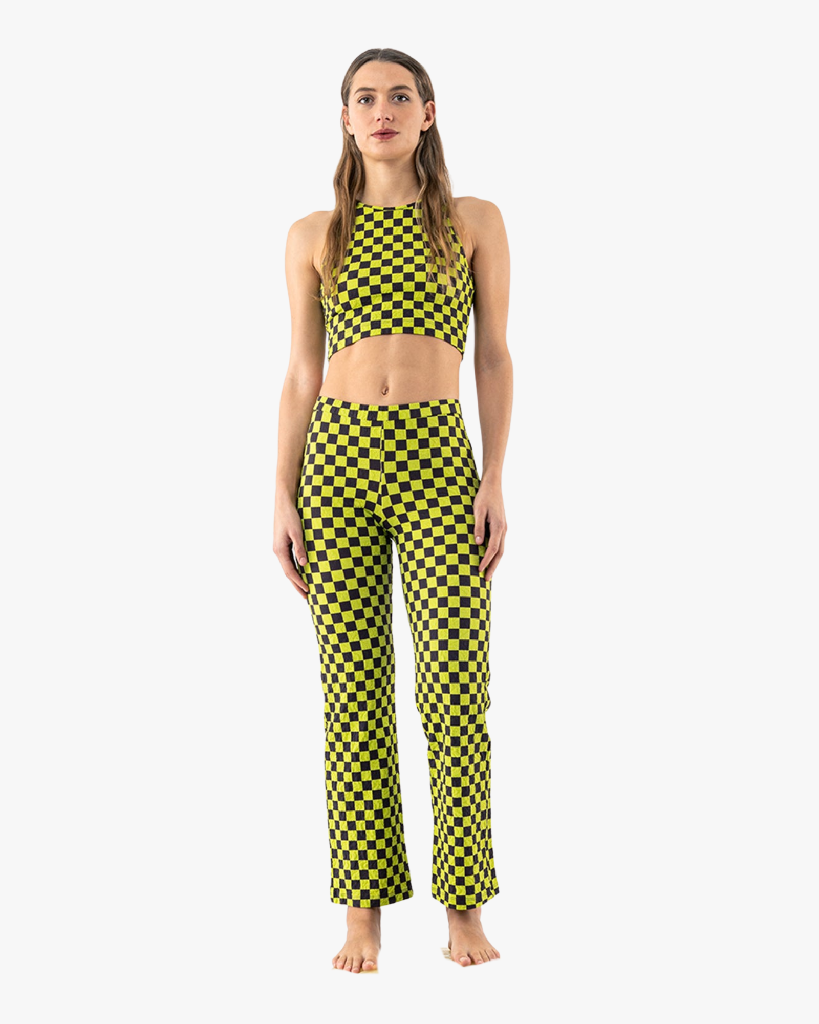 Top Americano Checked Modica & Lime