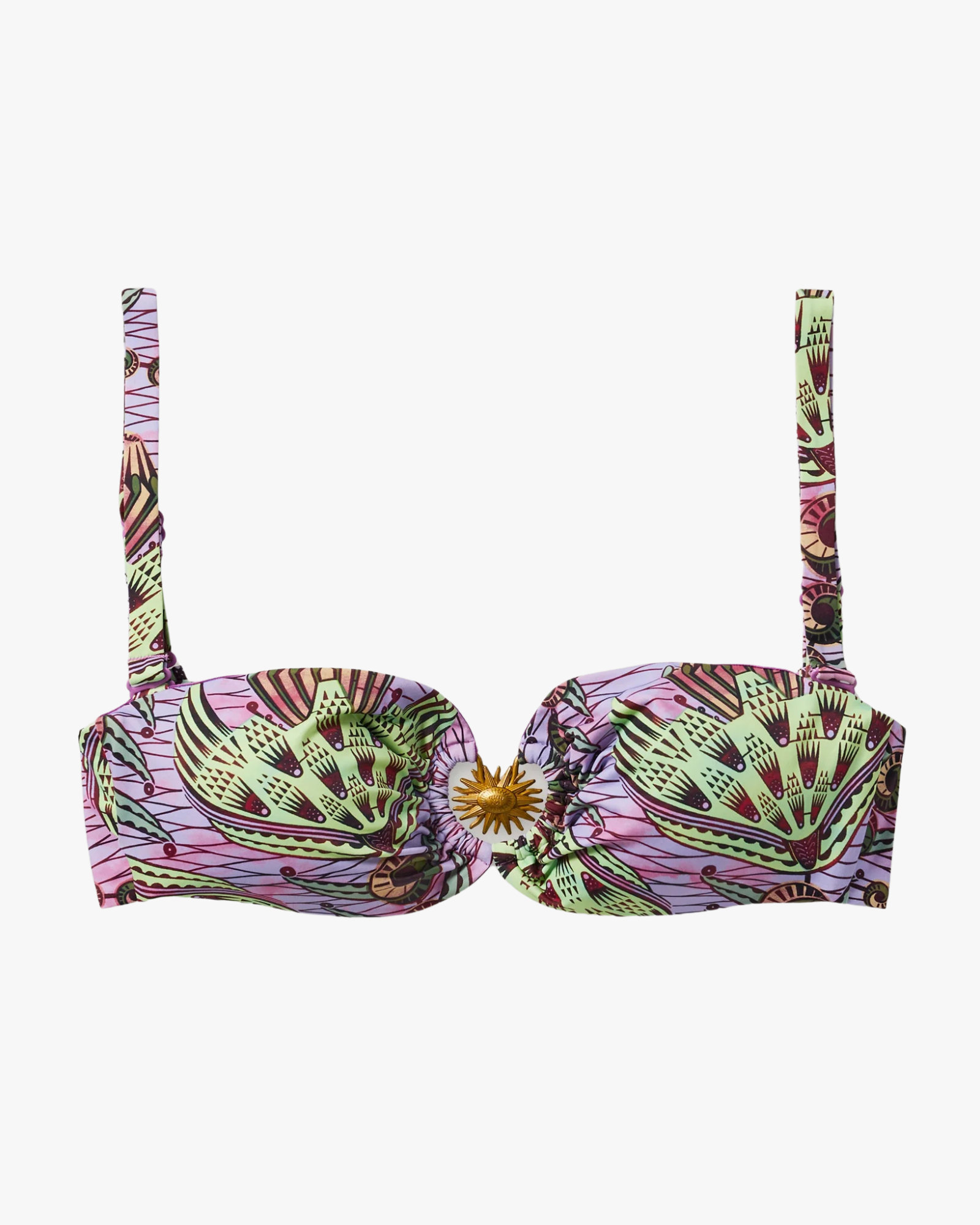 Bikini Top Strange Flowers Print