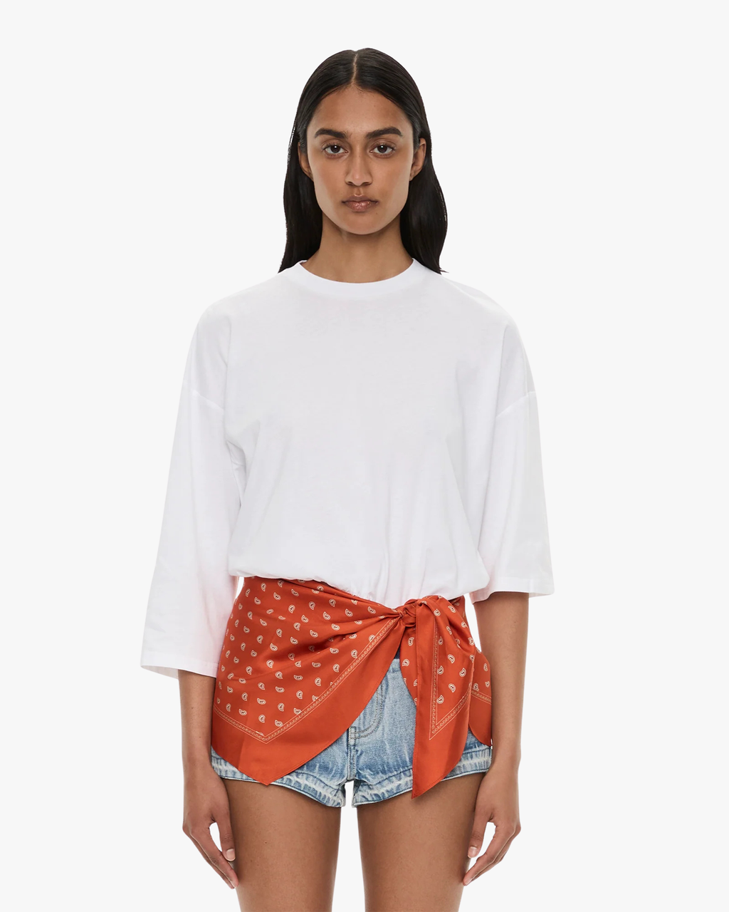 Tee Pareo Bandana Scarf Orange