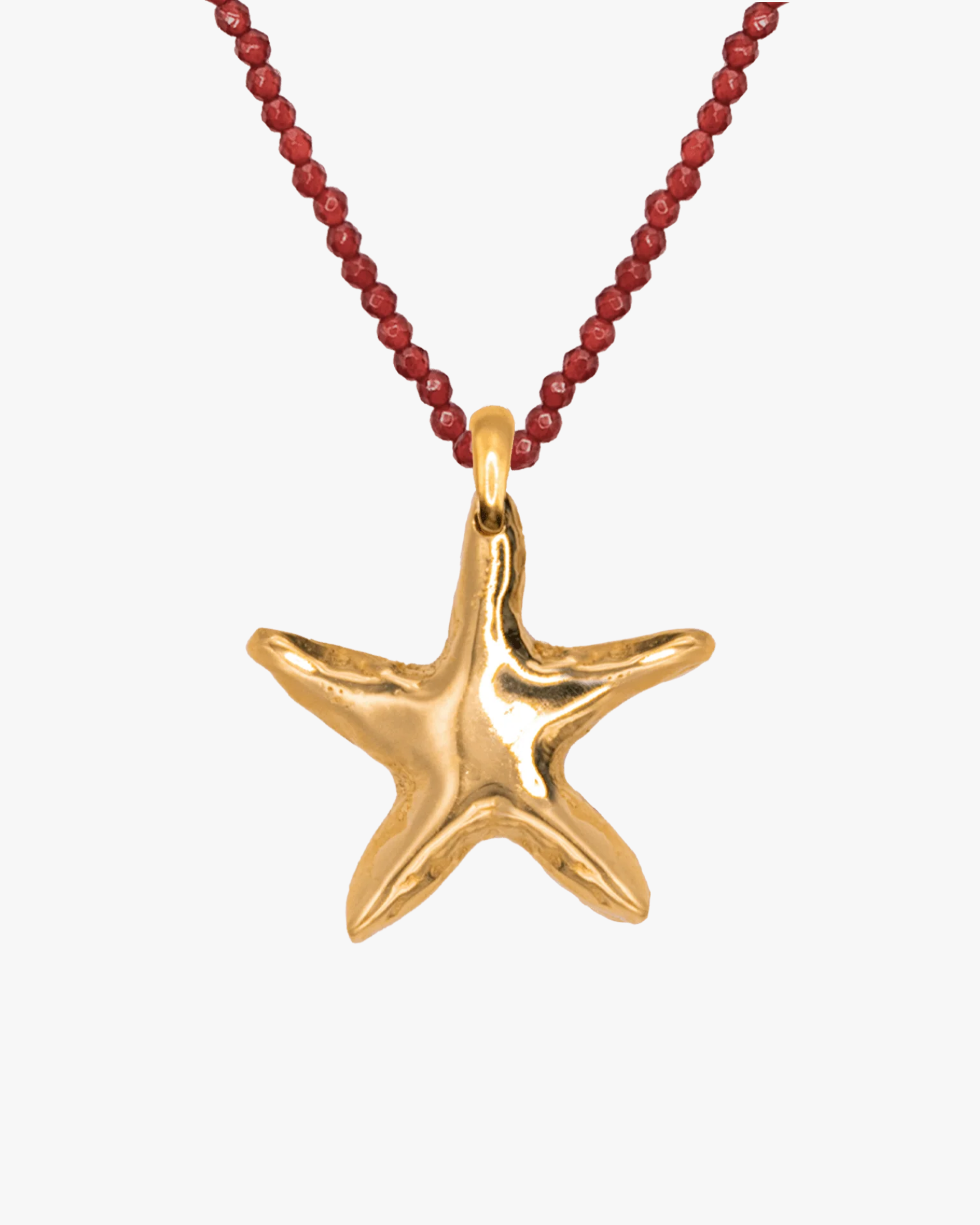 Necklace Garnet Asterina Gold