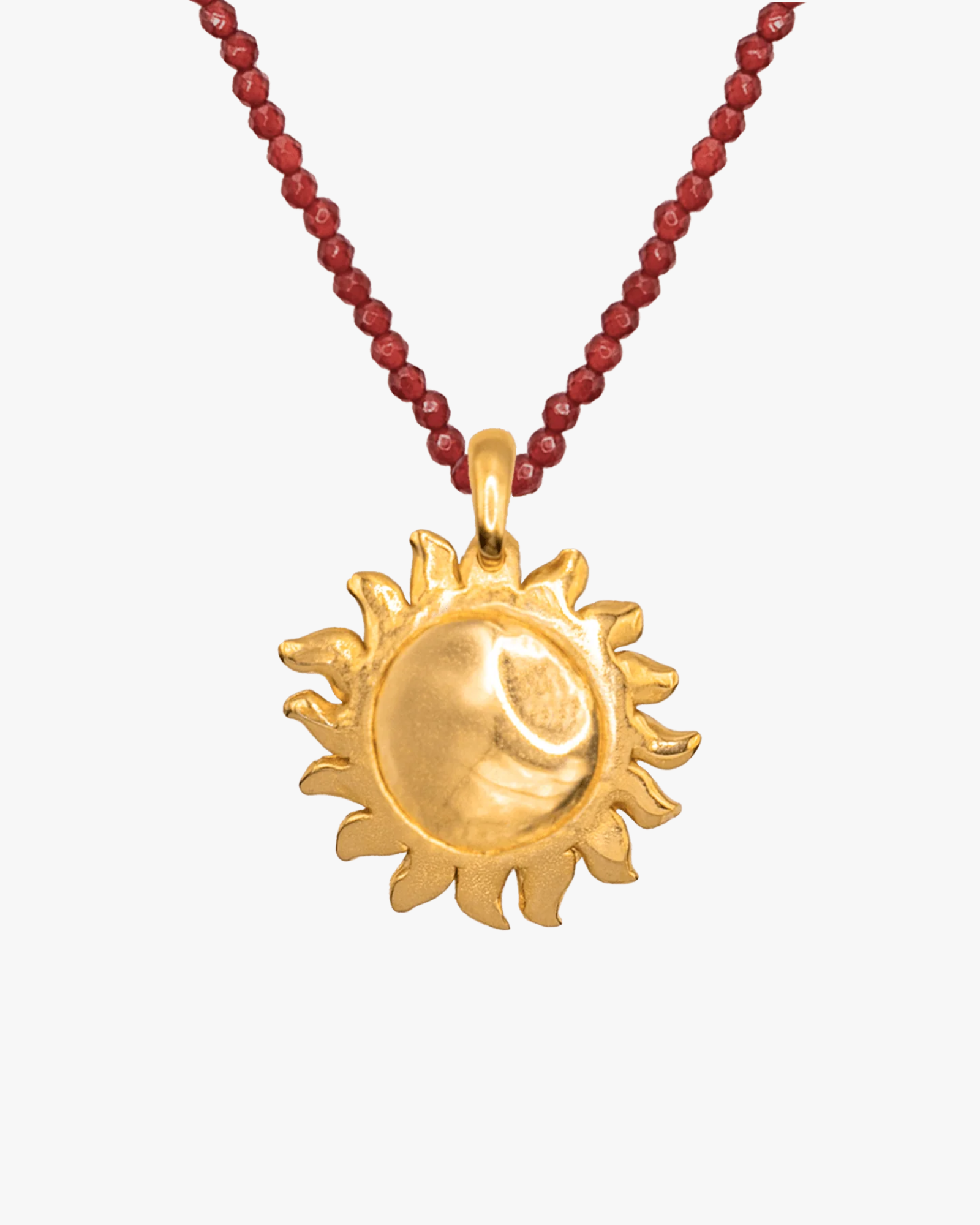 Necklace Garnet Sole Mio Gold