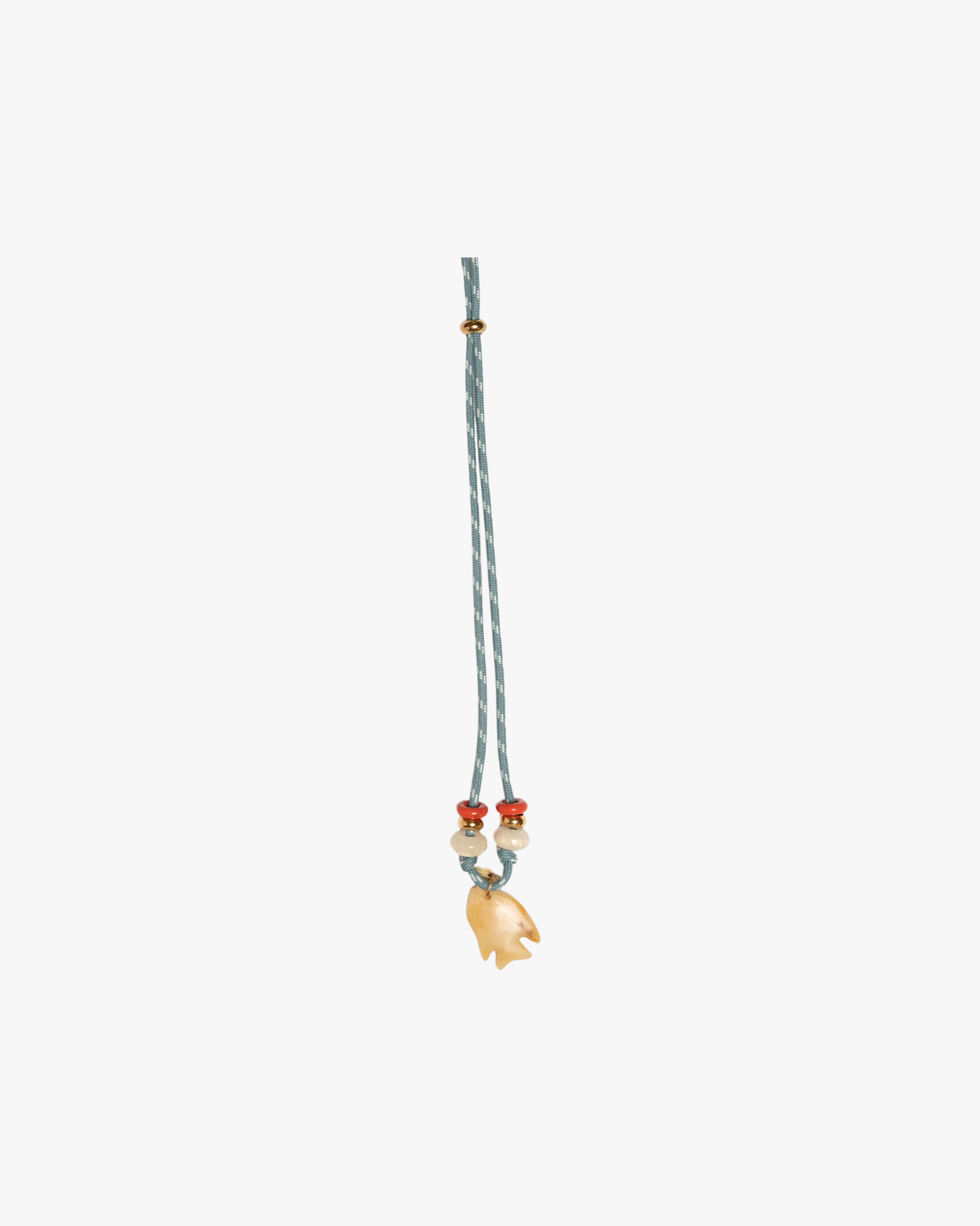 Necklace Fish Pendant Cc X Flowze - Teal Yellow