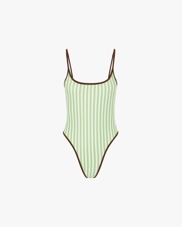 Pipping Thidu Swimsuit Rapture Green Stripes