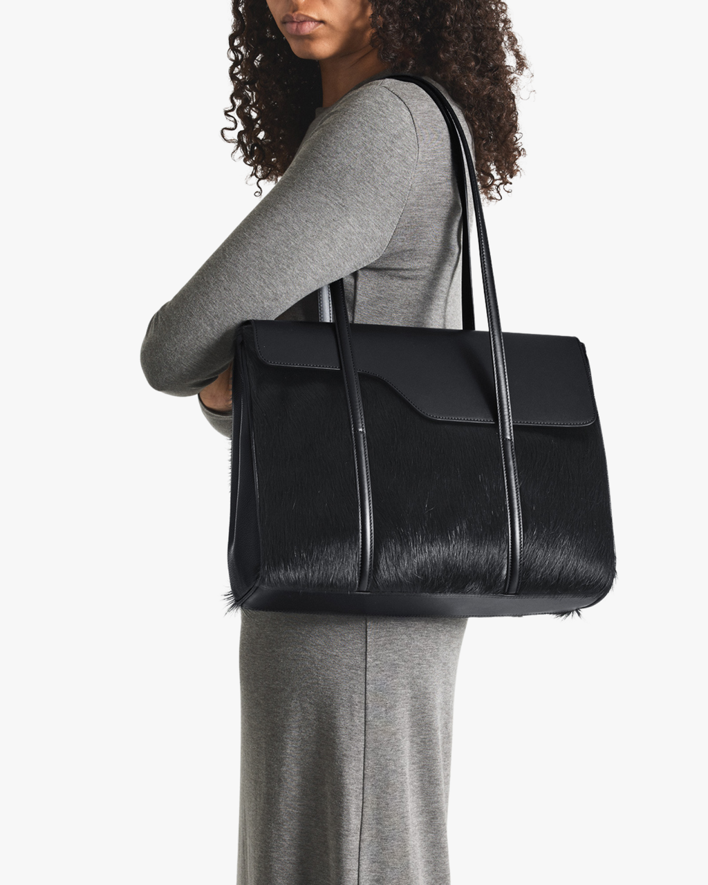 Tote Bag Abriola Pony/Vacchetta Black