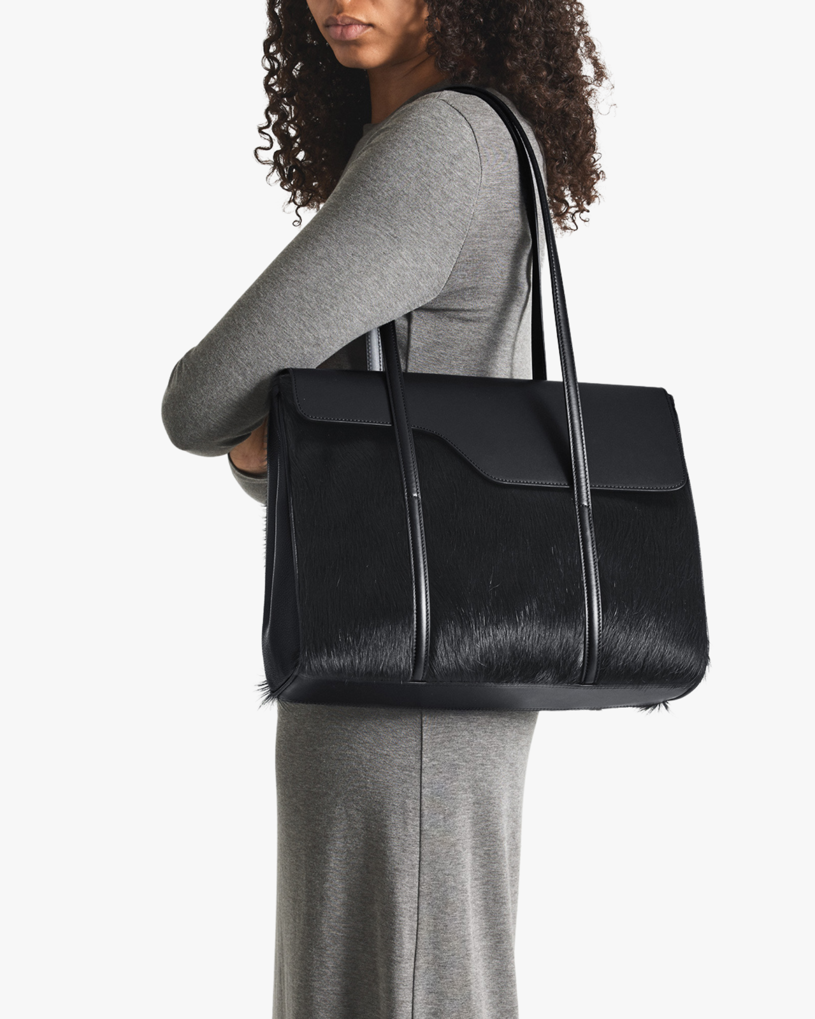 Tote Bag Abriola Pony/Vacchetta Black